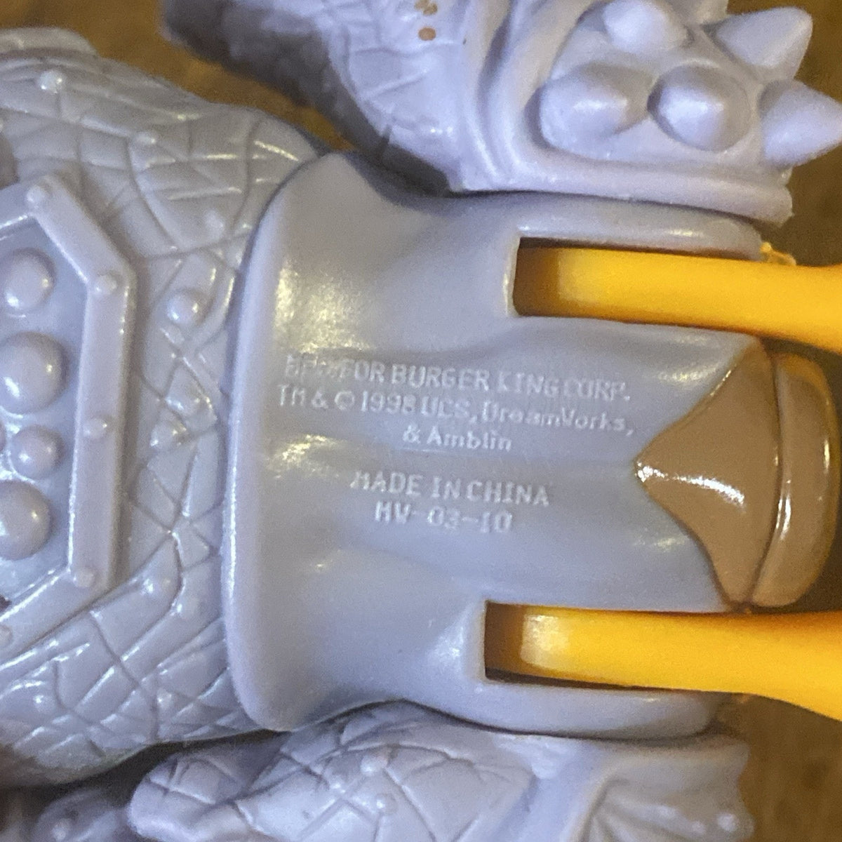 1998 Burger King DreamWorks - Small Soldiers Gorgonites Punch-It Scratch It Toy!