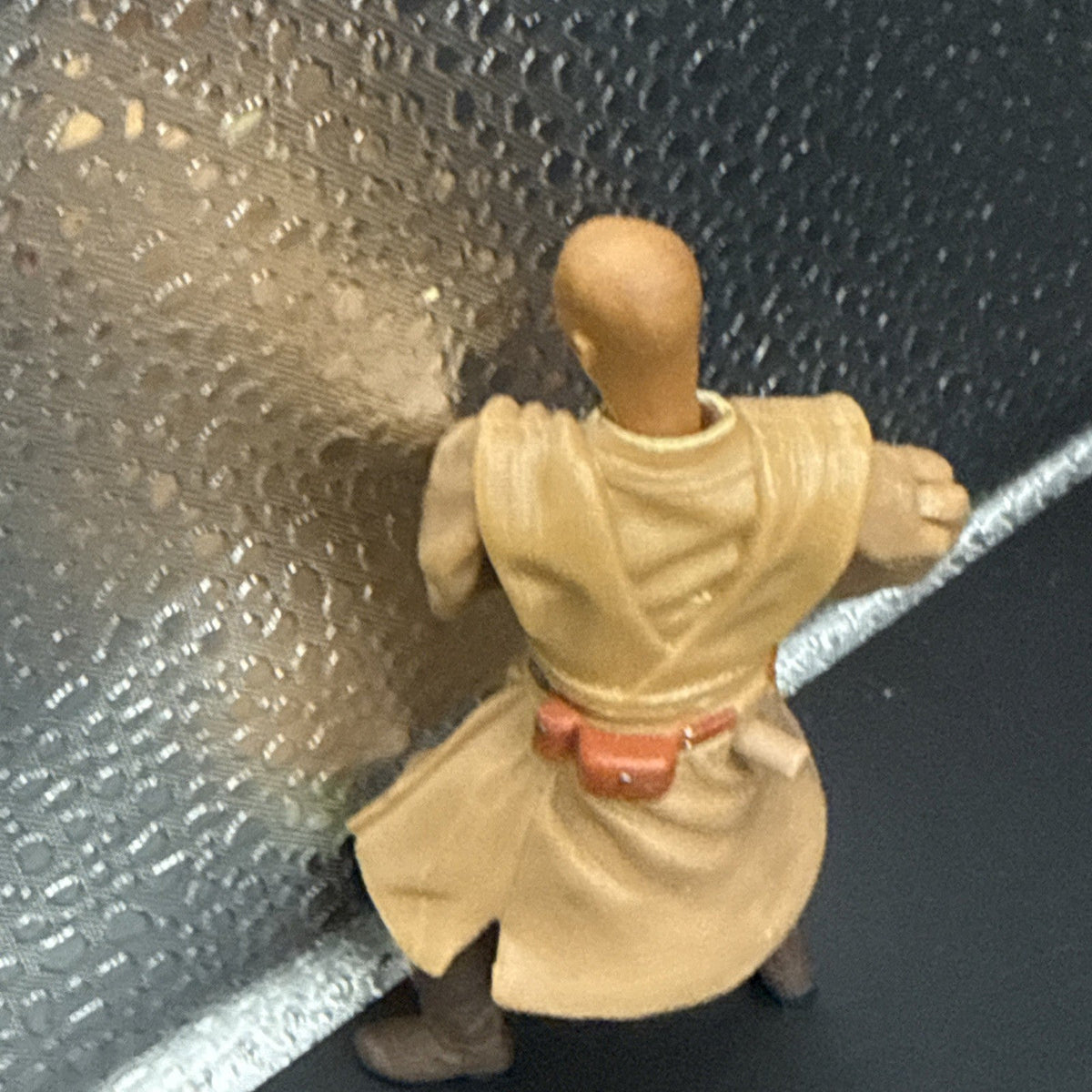 2001Star Wars Attack Of The Clones MACE WINDU Slashing Attack 3.75”
