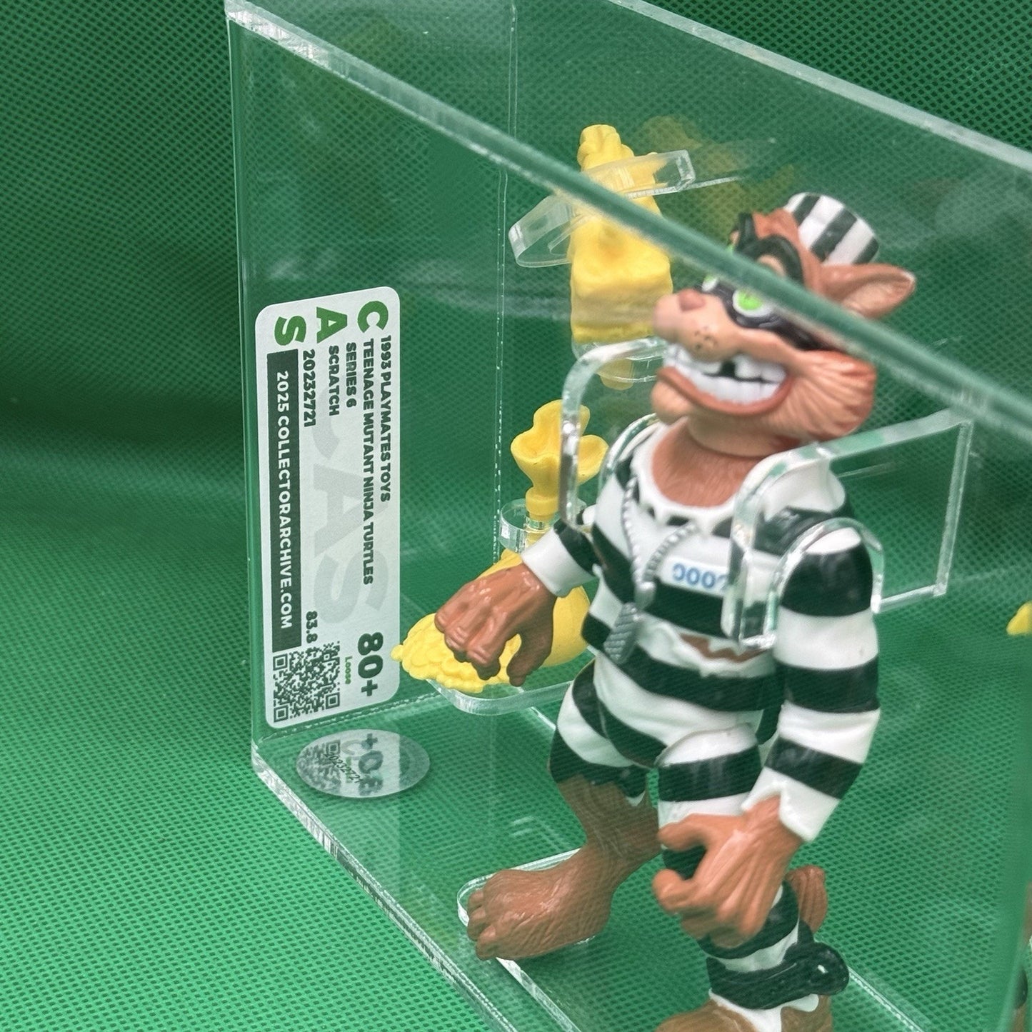 CAS 80+ 83.8 SCRATCH THE CAT 1993 TMNT Teenage Mutant Ninja Turtles Grail