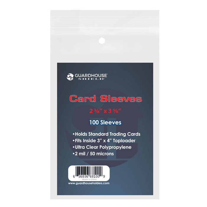100 Guardhouse Soft Trading Penny Card Sleeves for TCG, bcw Baseball, Football - toyscardscomics