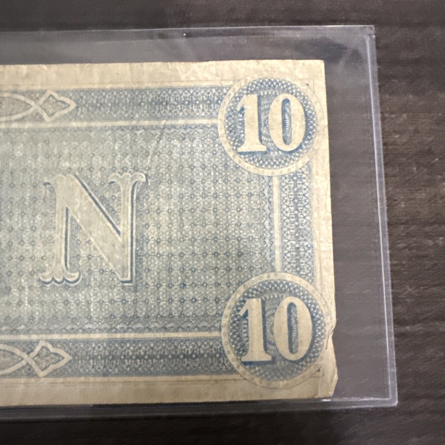 1864 Confederate States of America - $10 Ten Dollars Civil War Note ~ Richmond - toyscardscomics