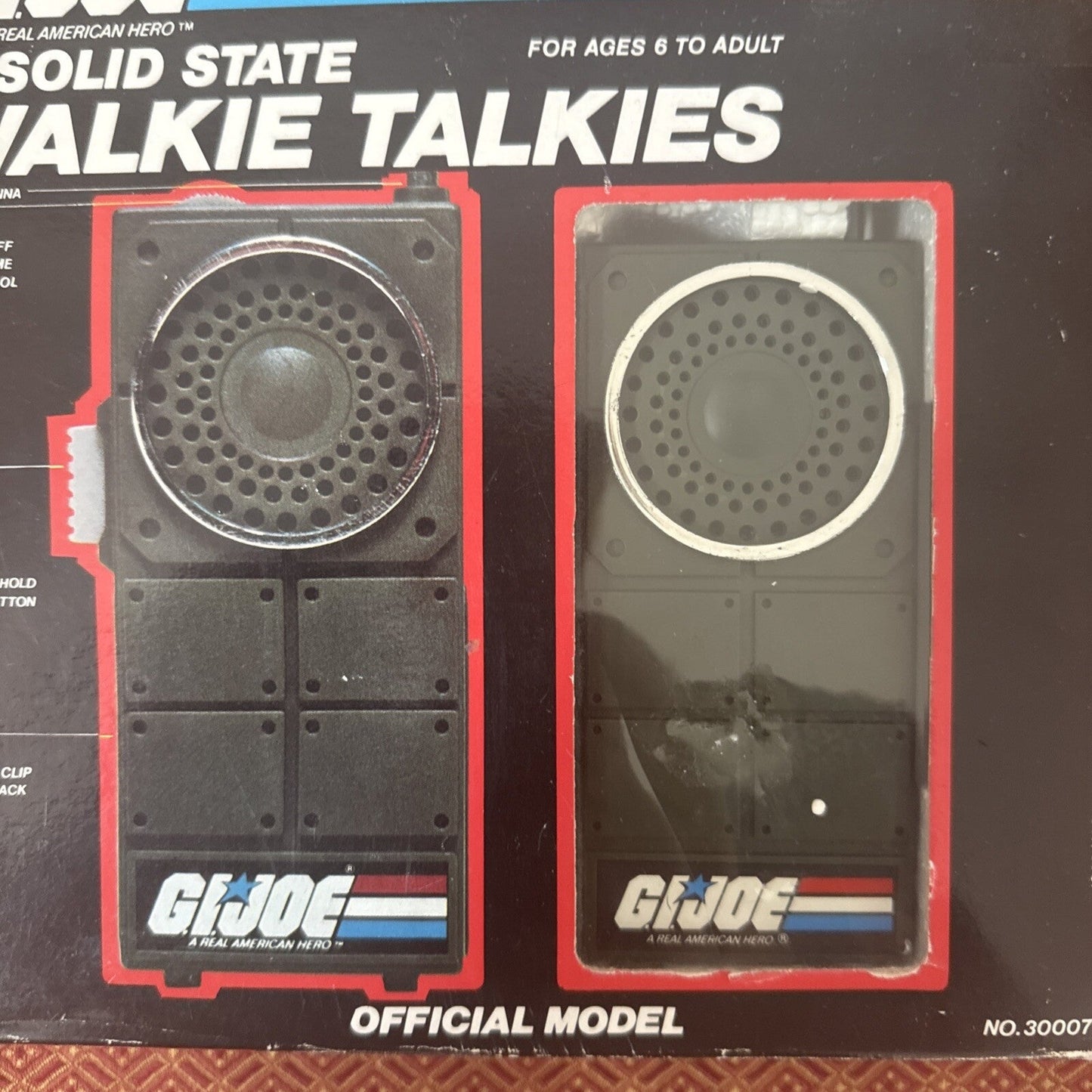 1983 G I Joe Official Model Solid State Two Walkie Talkies - toyscardscomics