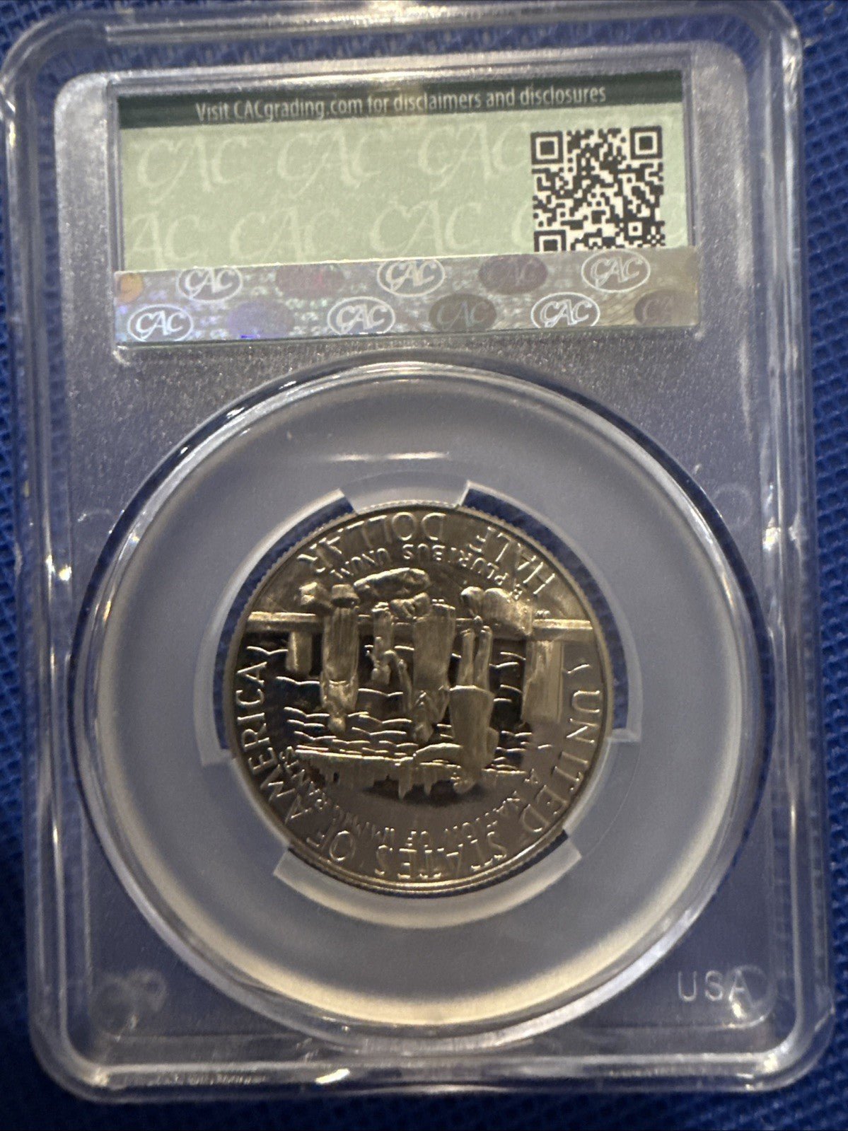 1986 - S Clad Proof Statue of Liberty Commemorative Half Dollar CAC PR68DCAM - toyscardscomics