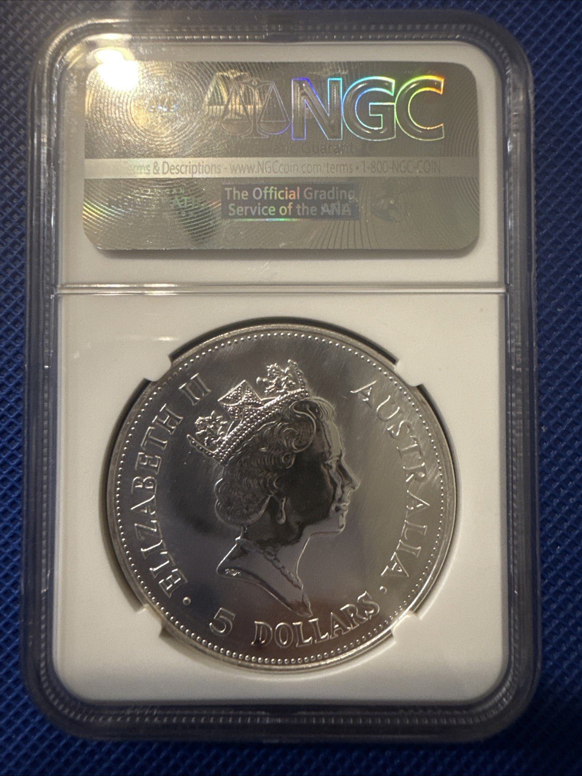 1990 $5 Australia Kookaburra NGC MS68 - toyscardscomics