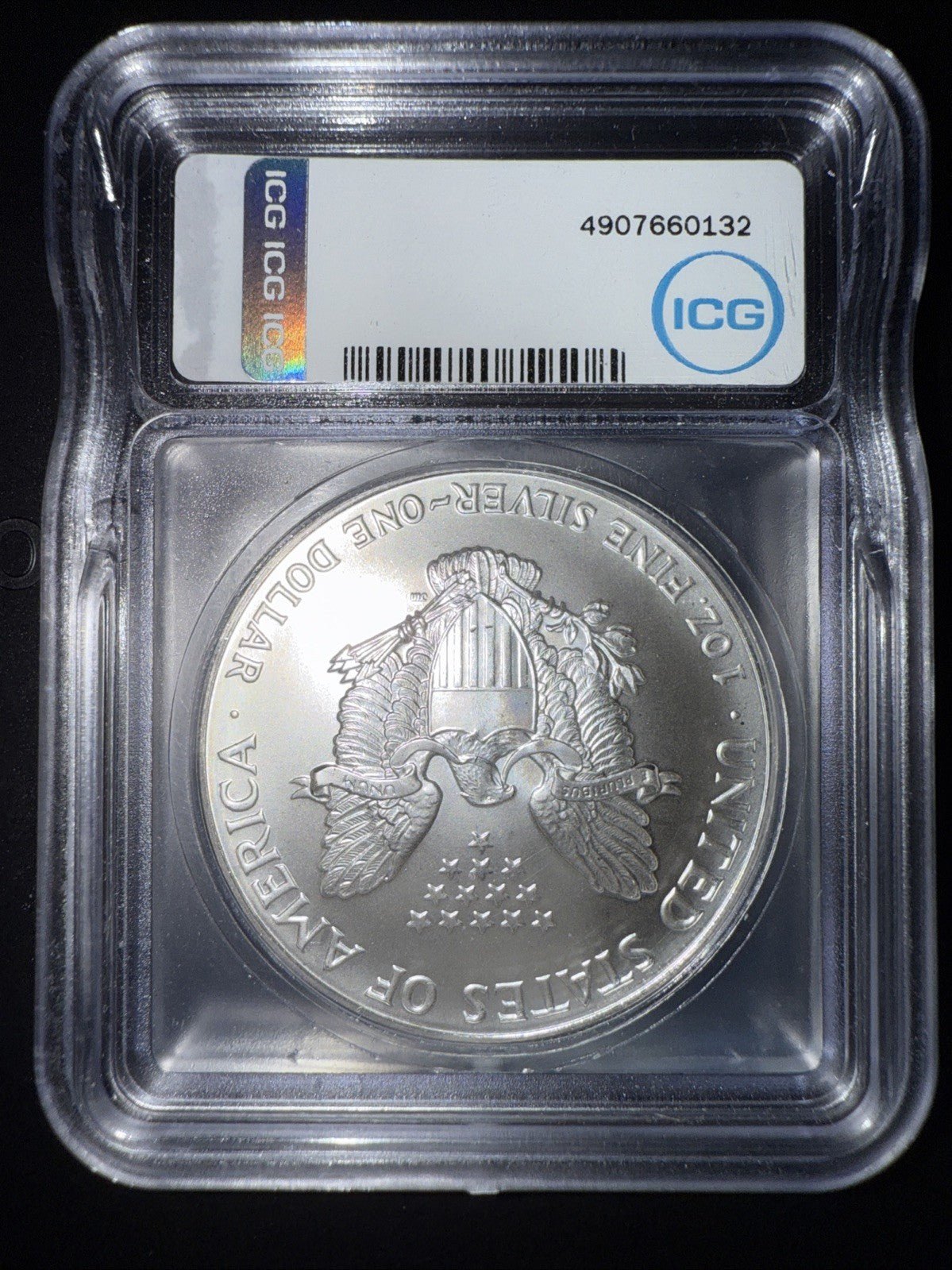 1992 $1 AMERICAN SILVER EAGLE ICG MS70 AUSTIN HUTTO HAND SIGNED LABEL - RedBook$1k - toyscardscomics