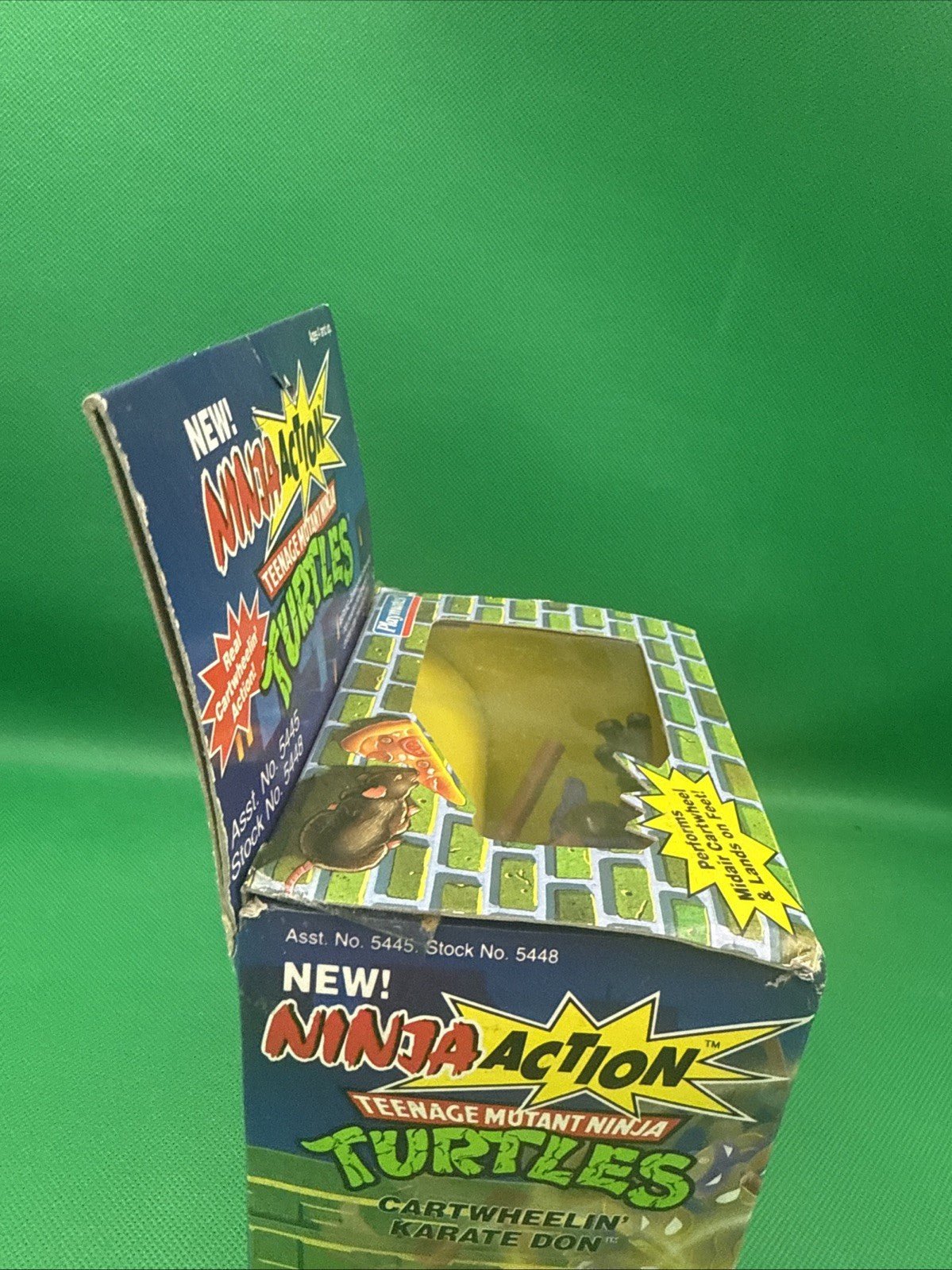 1993 Playmates Toys Cartwheelin’ Karate Don TMNT Figure SEALED Ninja Action - toyscardscomics