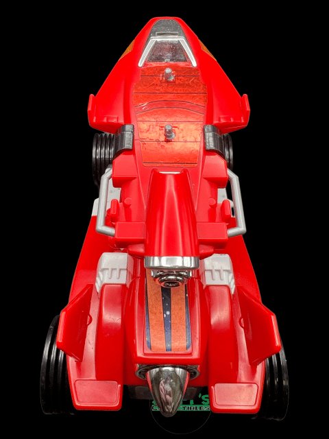 1997 - Power Ranger Red Lightstar Ranger with Gun and 1998 - Deluxe Red Galactic Rover with Glider Bandai - Used - toyscardscomics