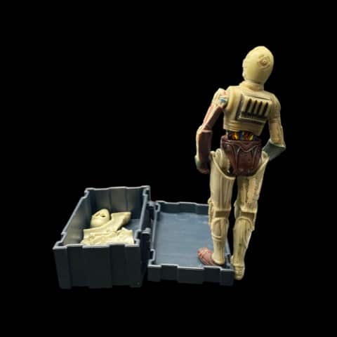 2001 STAR WARS SAGA PHASE I '02/#04 C-3PO REMOVABLE PANELS Loose 3.75 Figure - toyscardscomics