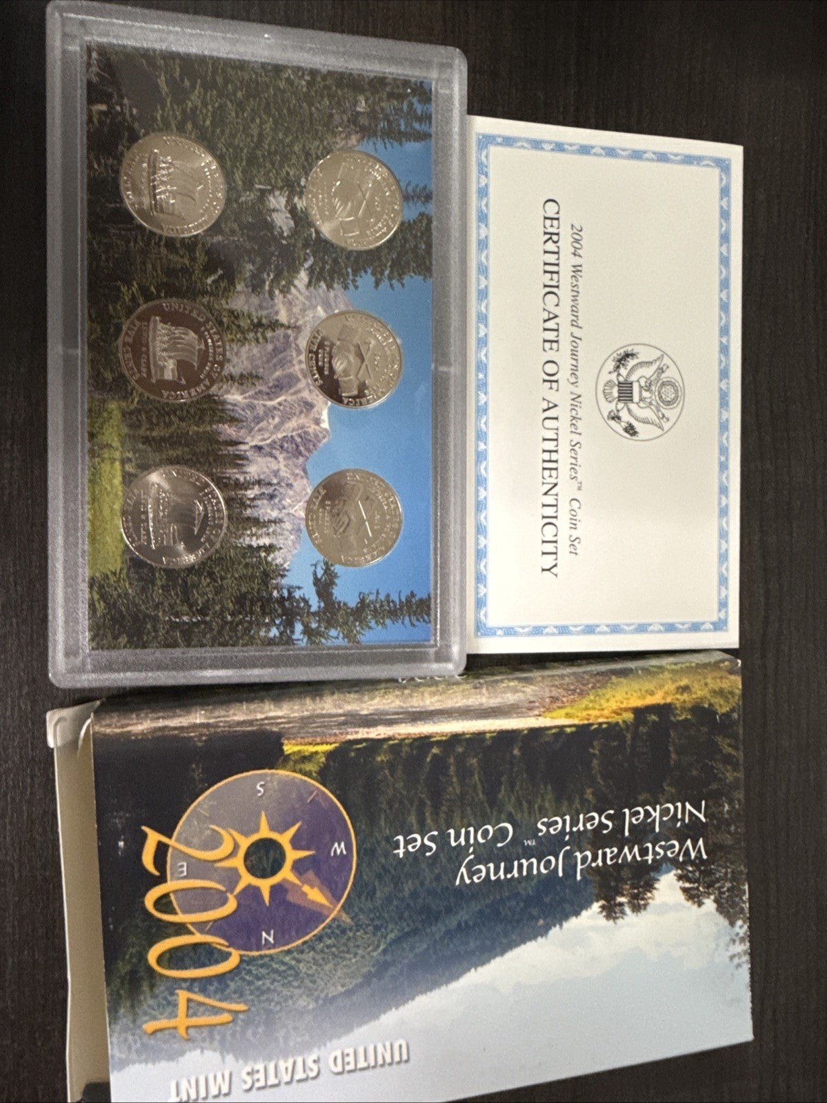 2004 US Mint Westward Journey Nickel Series Coin Set w/ COA - toyscardscomics