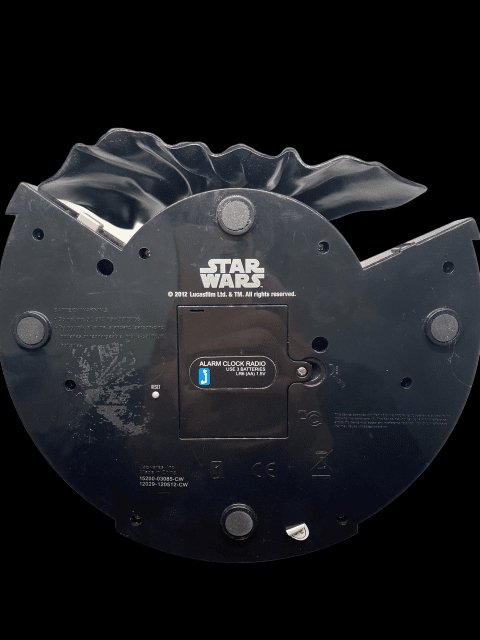 2012 - Star Wars - "Darth Vader" Clock Radio - Battery Operated - Used - toyscardscomics