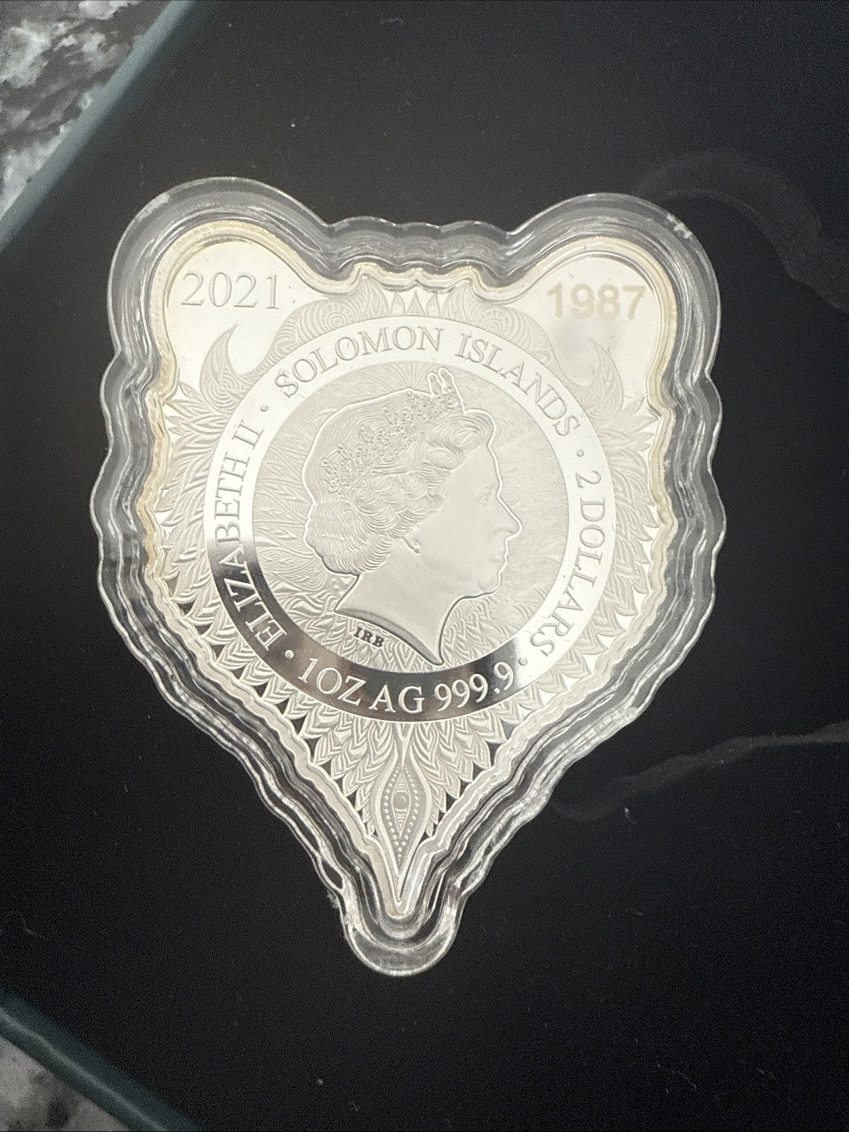 2021 GRIZZLY BEAR Spirit Animals 1 oz Silver Coin $2 Solomon Islands PAMP - toyscardscomics