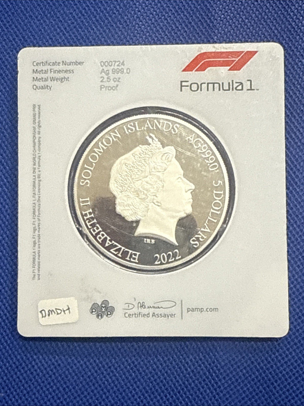 2022 Formula 1 Championship 2.5 Ounce PAMP 999 Fine Silver Round Sealed - toyscardscomics