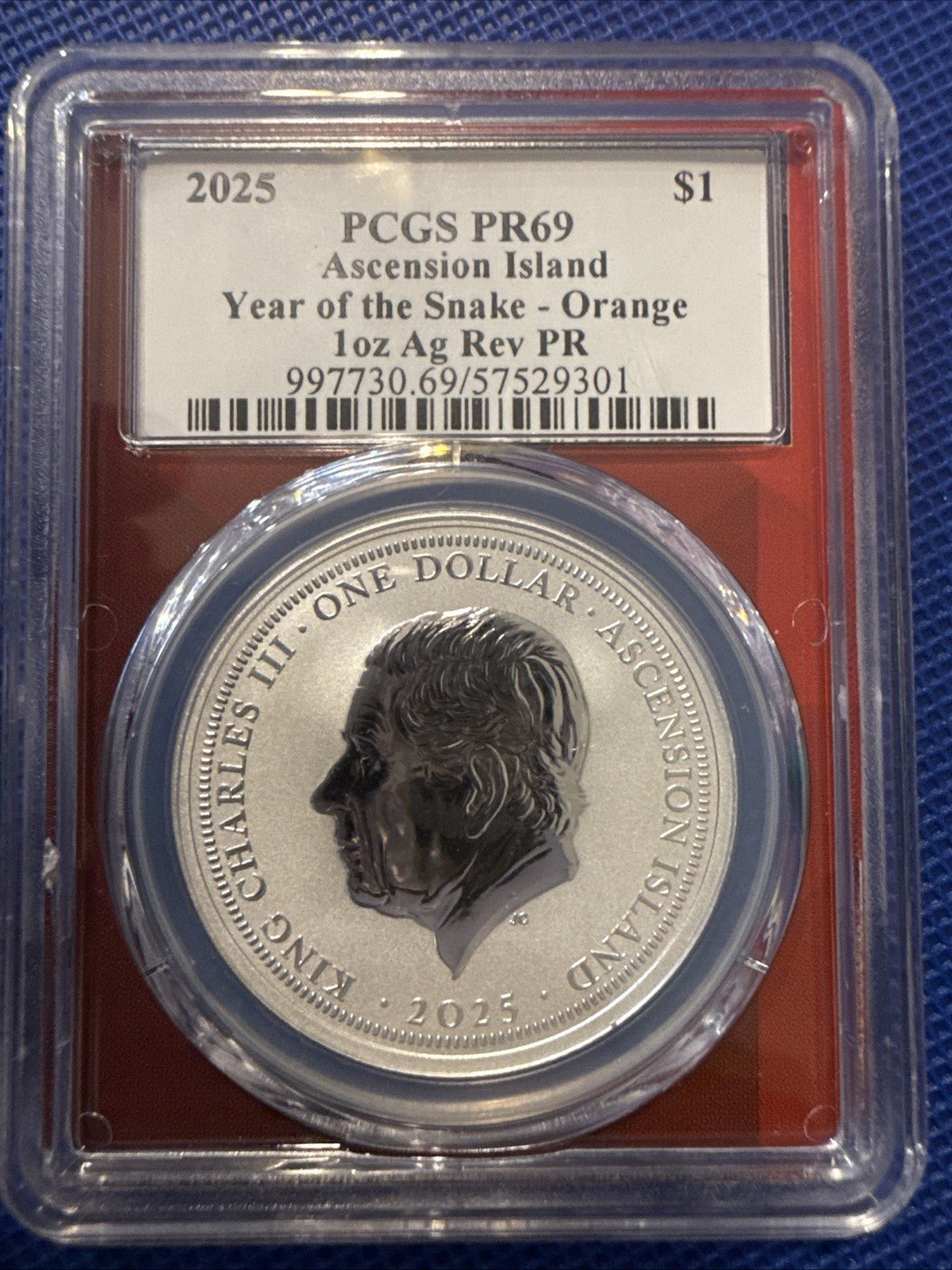2025 Asc Year of the Snake 🐍 PR69 – Orange 1 oz Silver! - toyscardscomics