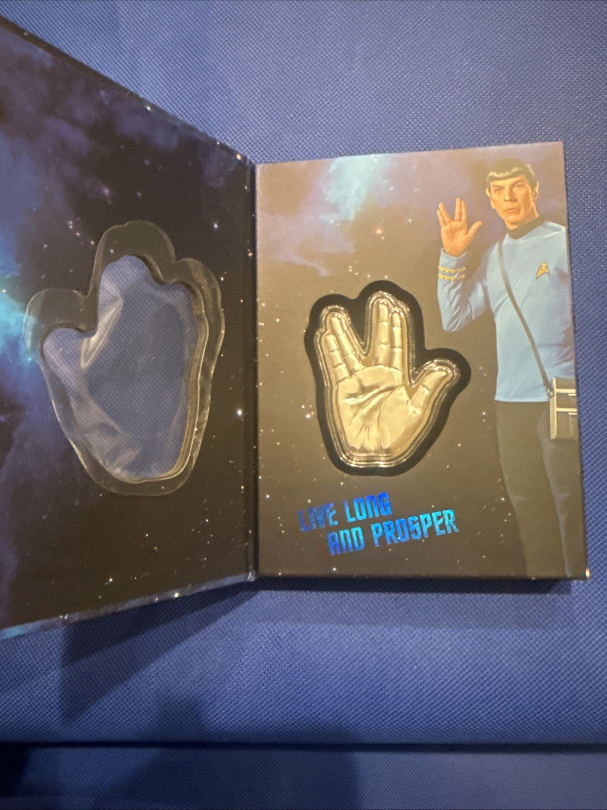 2025 - Star Trek - Spock's The Vulcan Salute - 1oz Silver Proof Coin - toyscardscomics