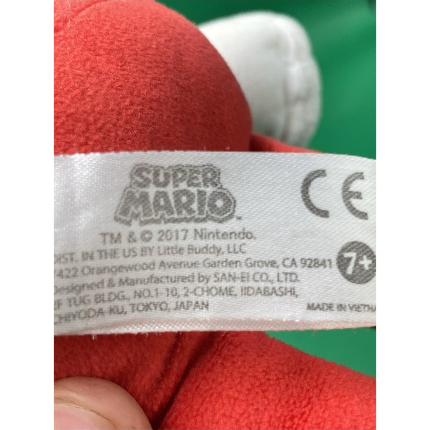 Super Mario Bros White Mario Character Plush 10" Stuffed Toy Nintendo -Read Desc