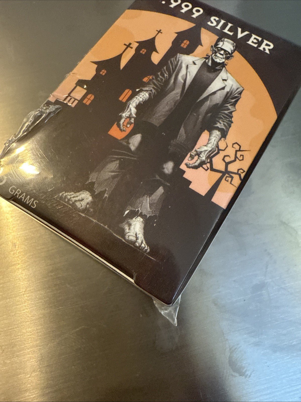 5gram .999 Silver Frankenstein Bar by Pan Silver Company Original Factory Sealed - toyscardscomics