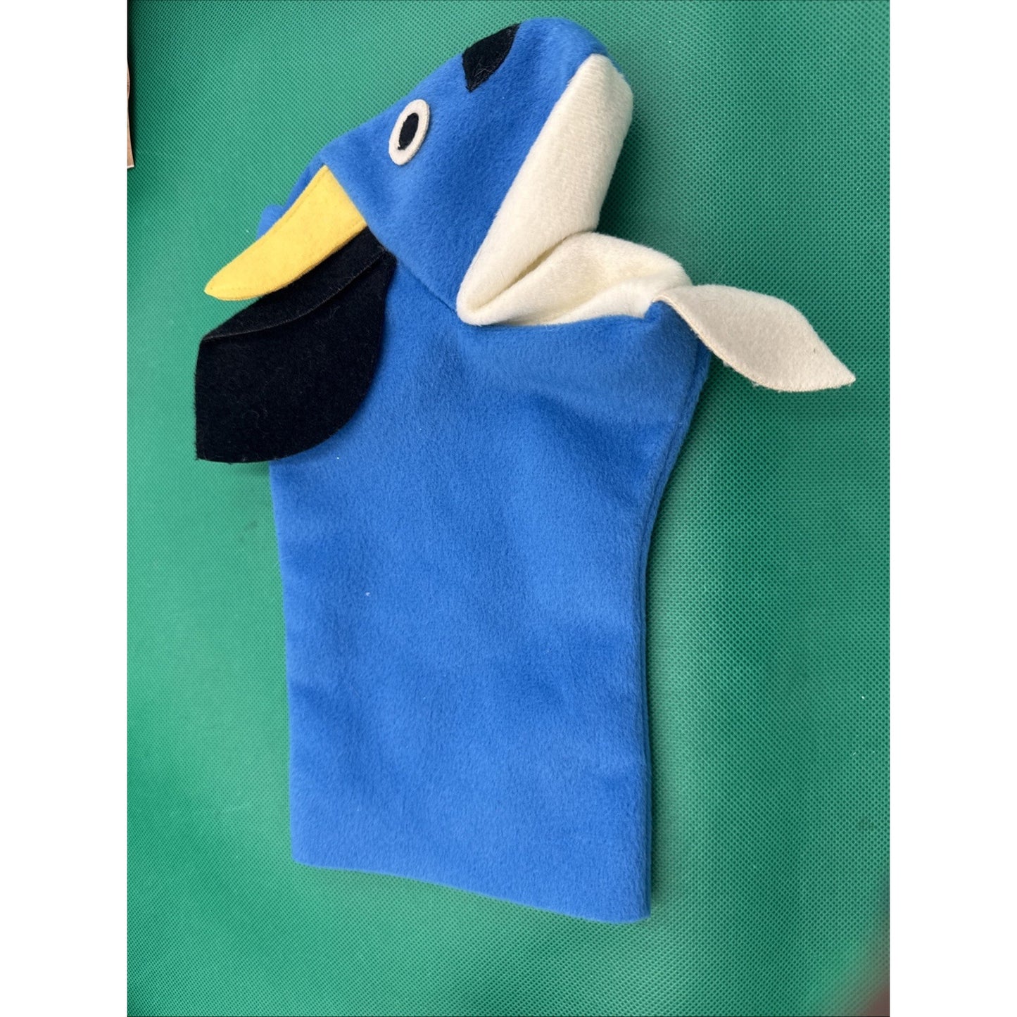 Baby Einstein Vincent Van Goat Hand Puppet Blue Felt - Excellent Condition!