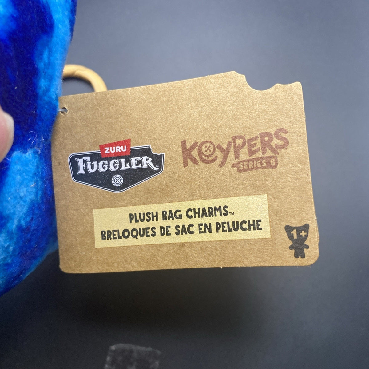 ZURU Fuggler Keyring 15760B Wide Eyed Weirdo Plush Bag Charm Keychain New
