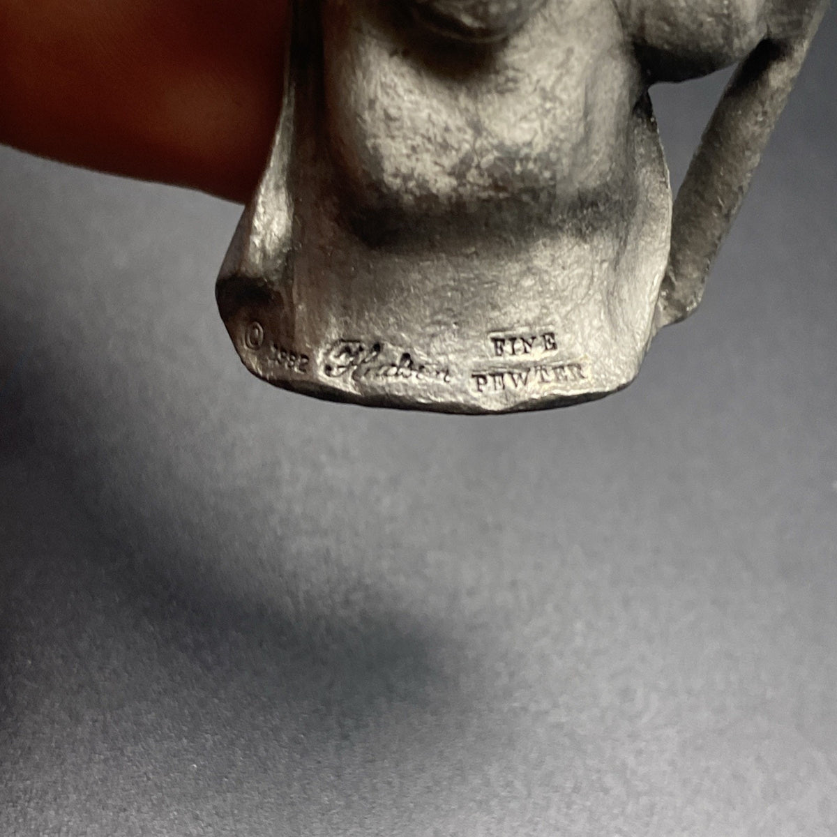 METALWARE HUDSON 1982 NOAH MINIATURE 1" PEWTER FIGURE #2349
