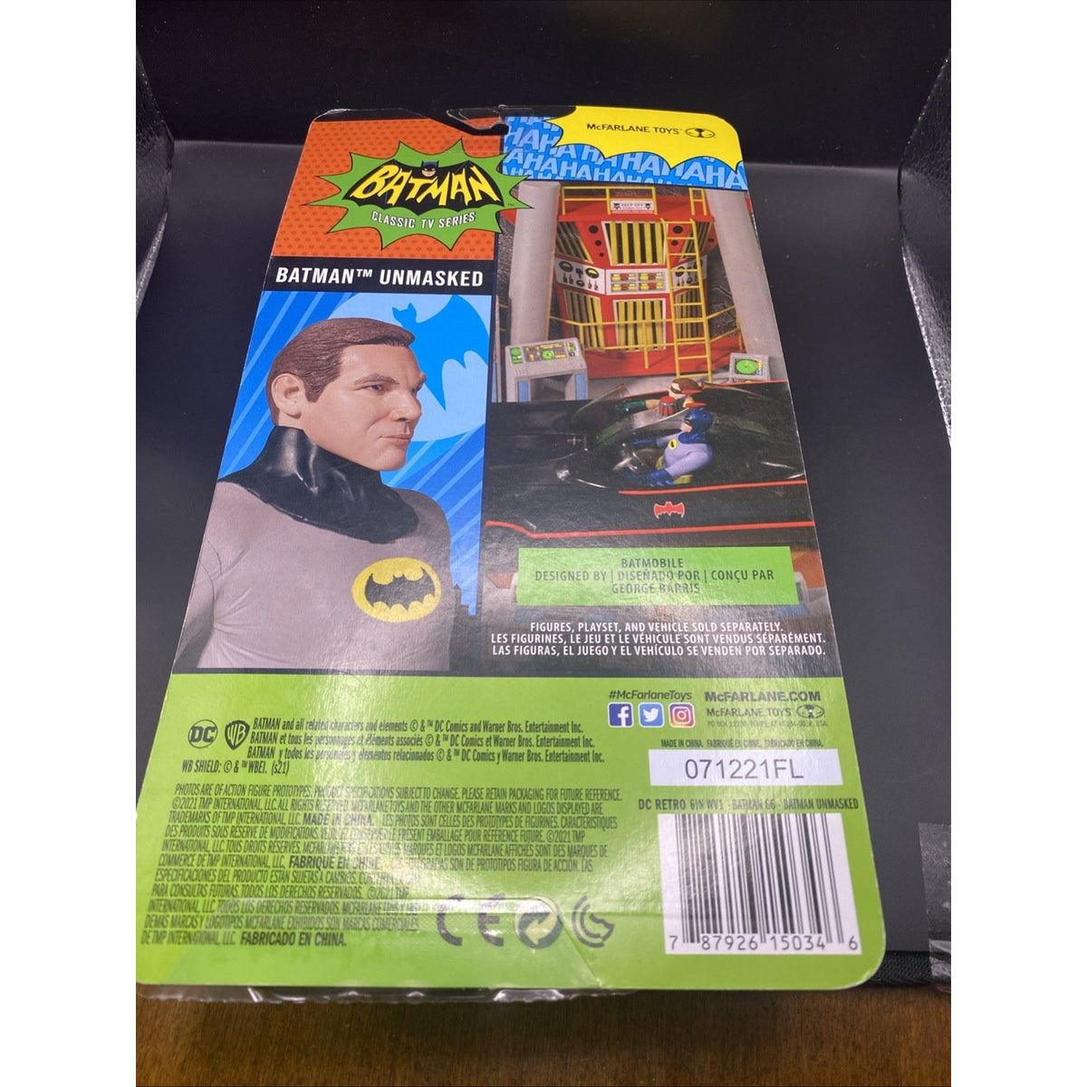 McFarlane Toys Retro Batman 66 Classic TV Batman Unmasked Action Figure New
