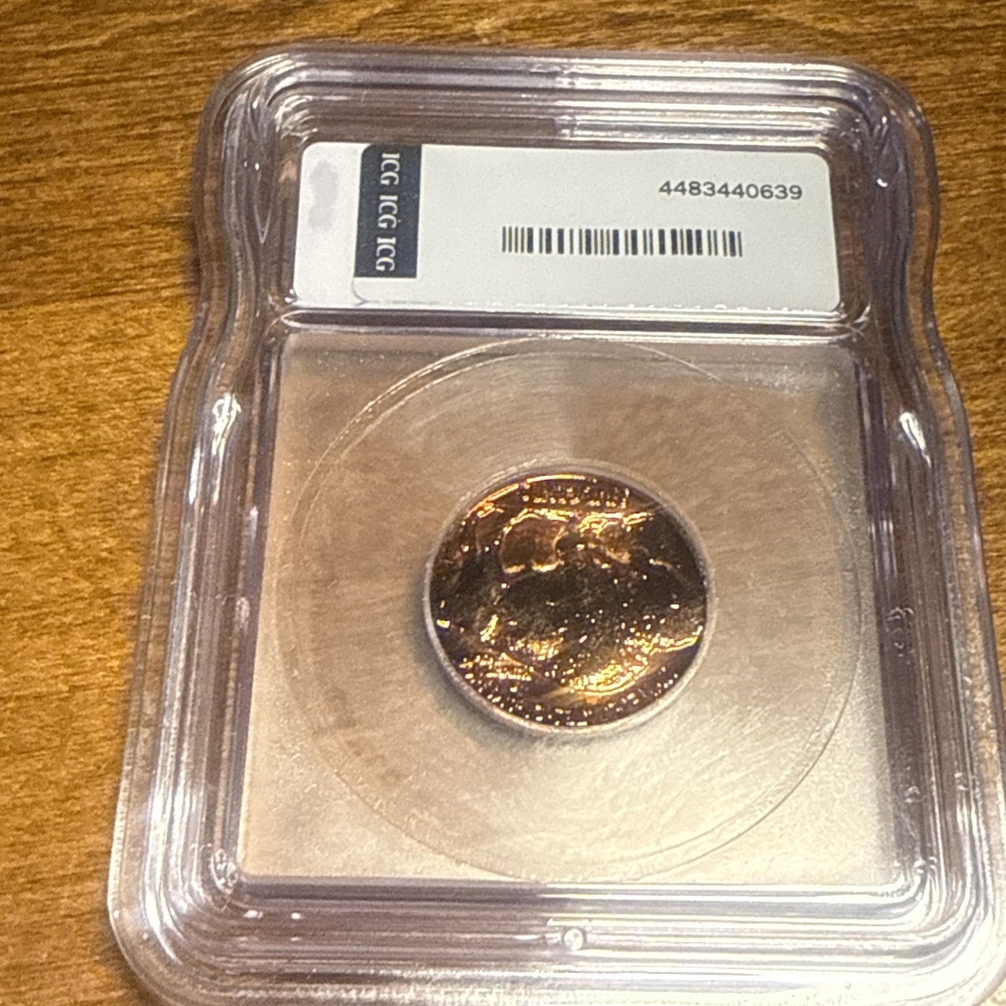 ICG -Genuine Buffalo Indian Head Nickel 1937- Rose Gold Plated