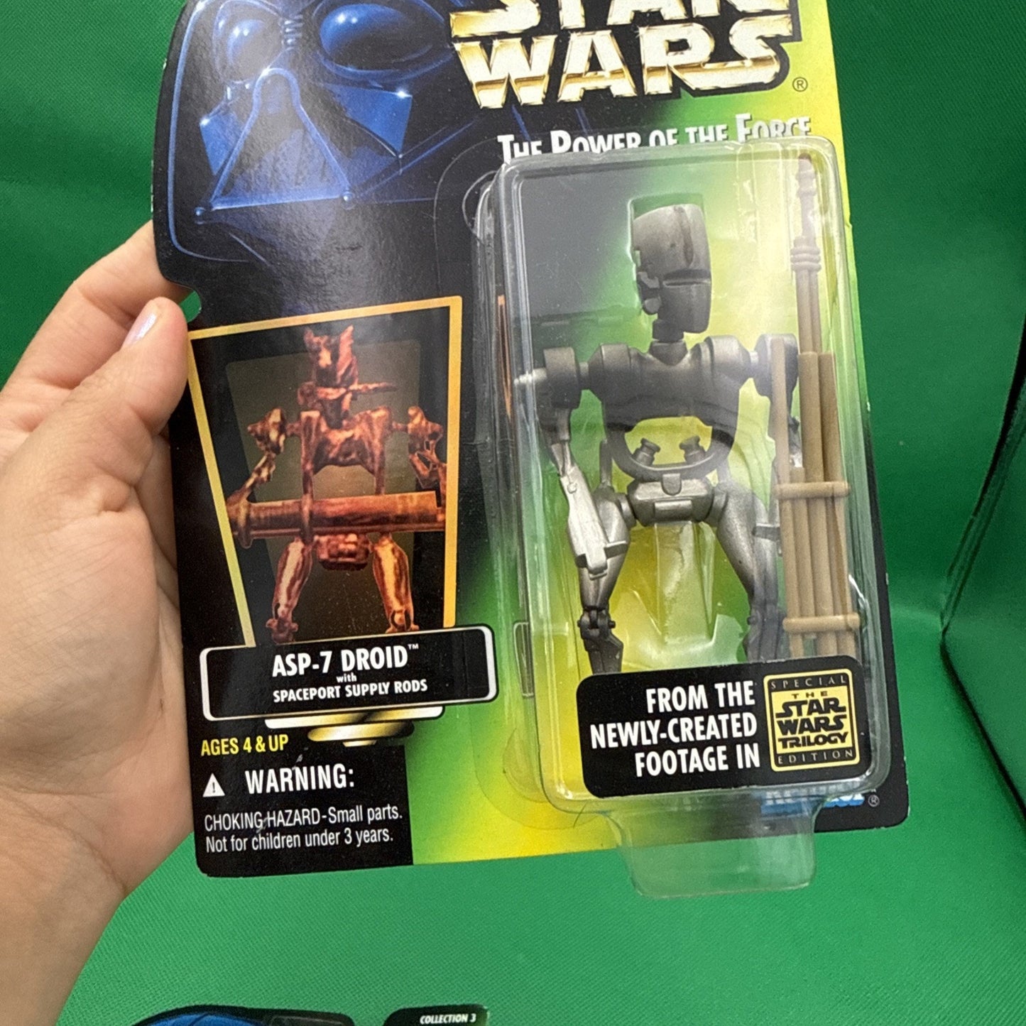 Vintage Star Wars POTF ASP-7 Droid Action Figure Kenner 3.75in MOC Sealed
