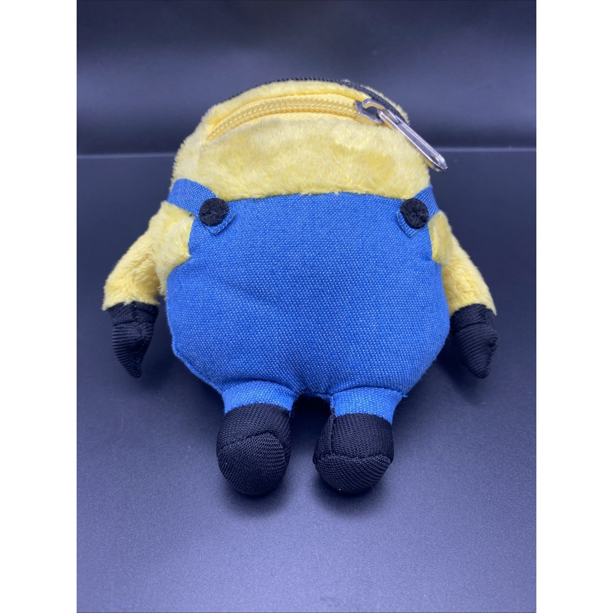 Minion Despicable Me Plush Stuffed Animal Keychain - Yellow Blue Gray Black