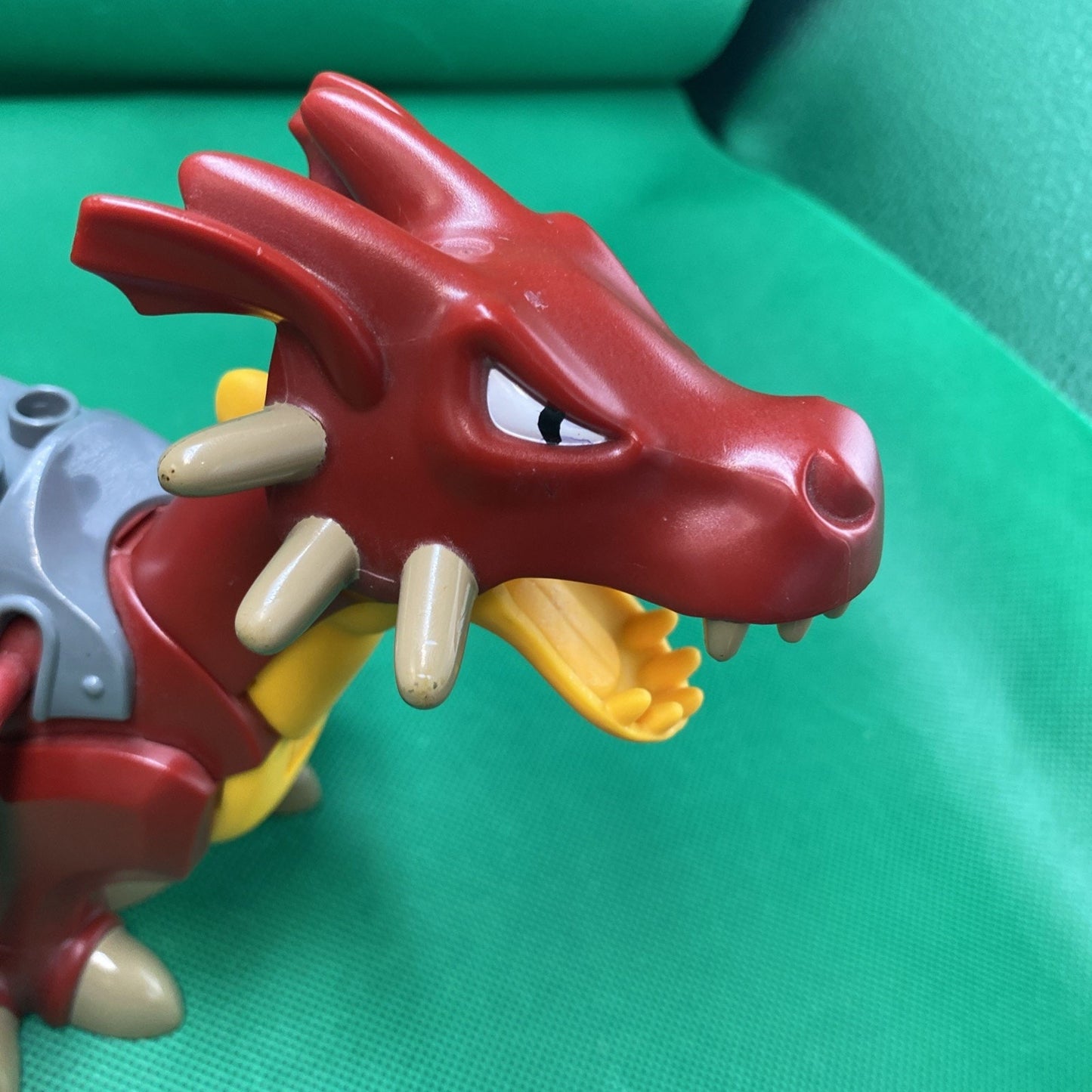 LEGO - Duplo Dragon Large with Bright Light Orange Underside - Dark Red