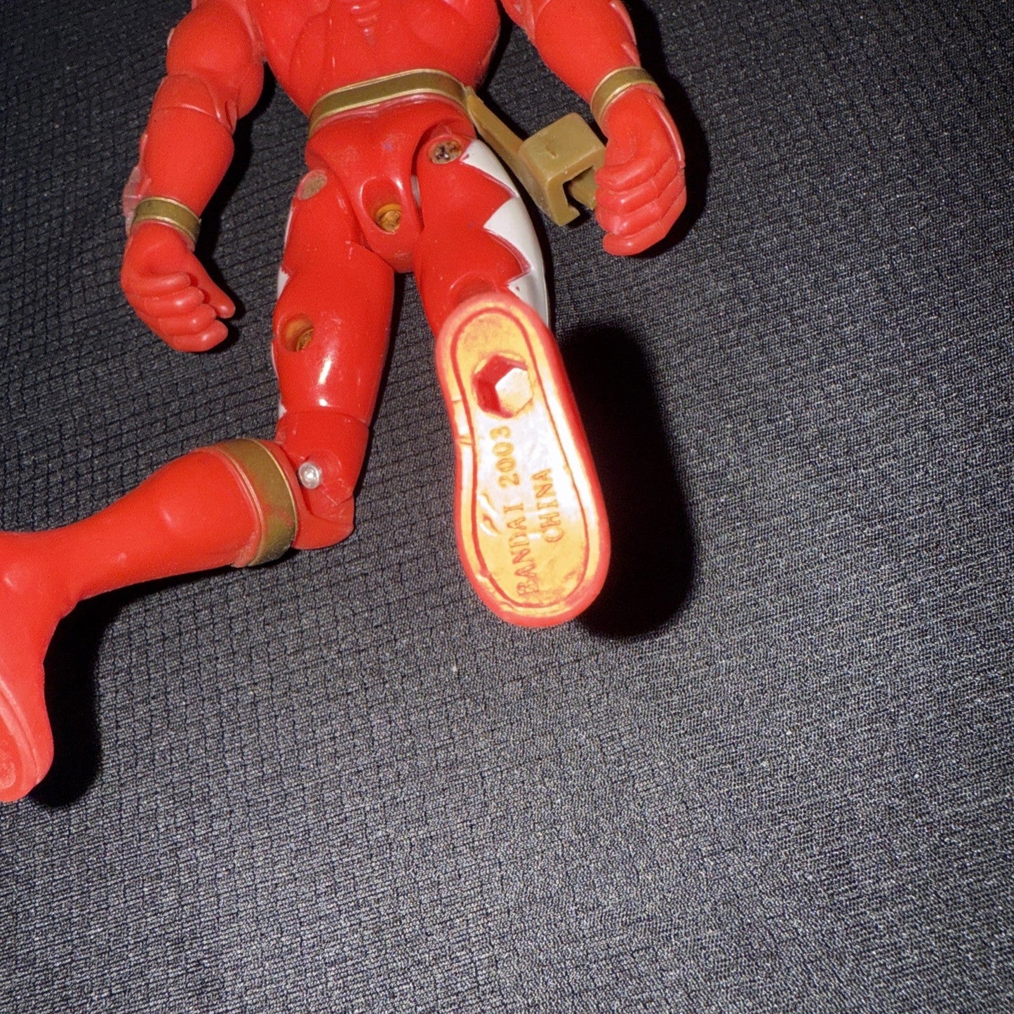 Bandai 2003 Power Rangers Dino Thunder Red Ranger Figure - toyscardscomics