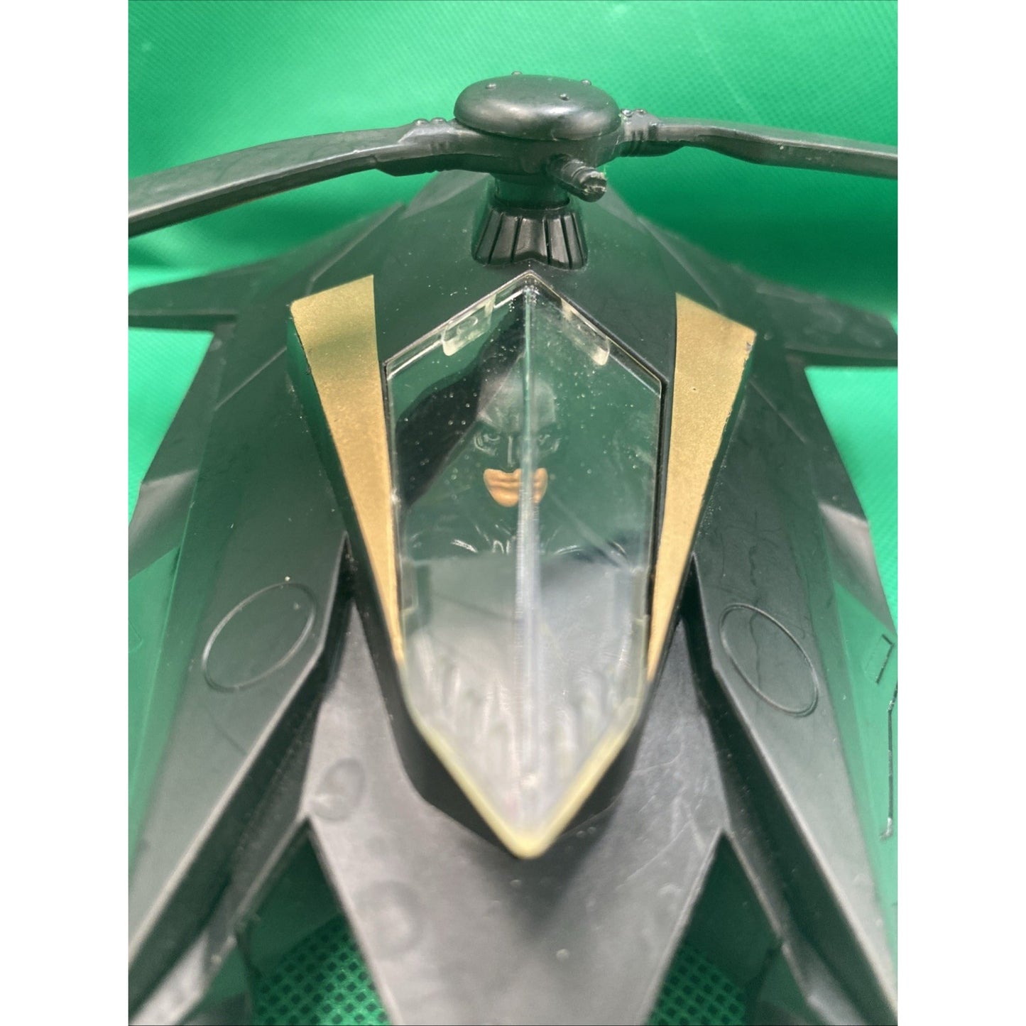 Mattel Batman Dark Knight Attack Copter Aircraft Black Helicopter Super Hero