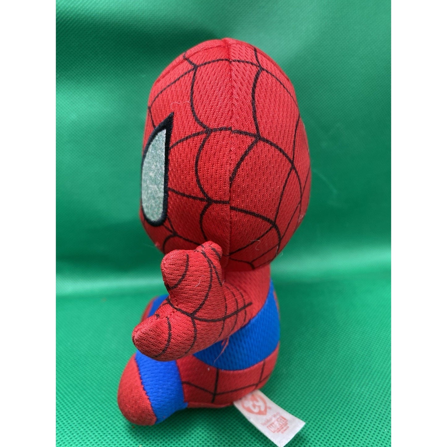 TY Marvel Baby Spider-Man 6" Mini Beanie Sitting Plush Glitter Eyes 2022