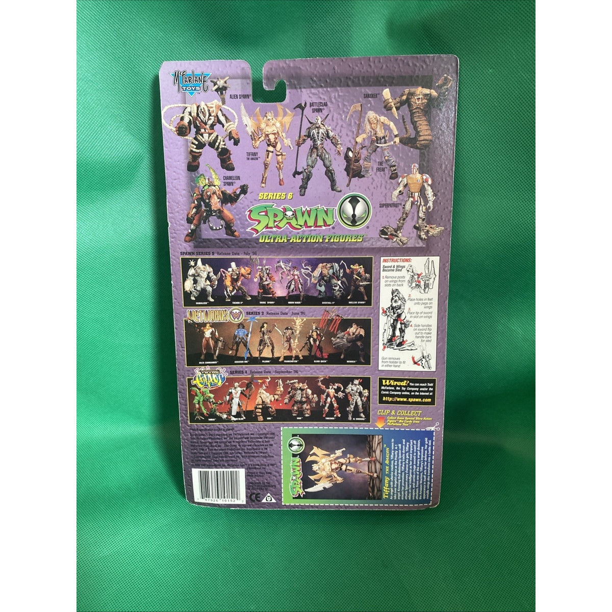vintage 1996 McFarlane Spawn Tiffany The Amazon Series 6 Ultra-Action Figure New