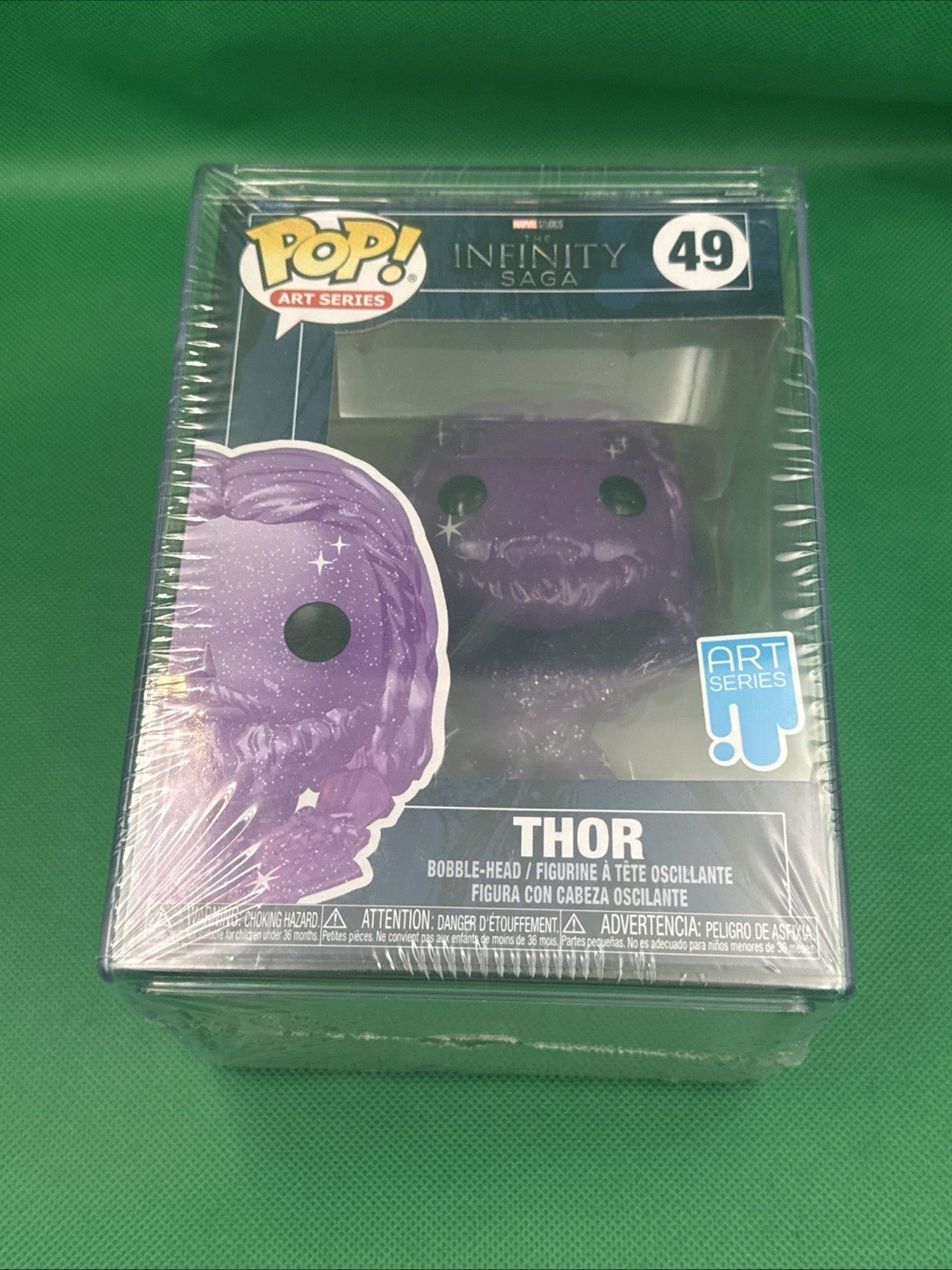 Figurine Funko Pop 39Art Series Marvel Infinity Saga Thor SEALED + PLASTIC BOX - toyscardscomics