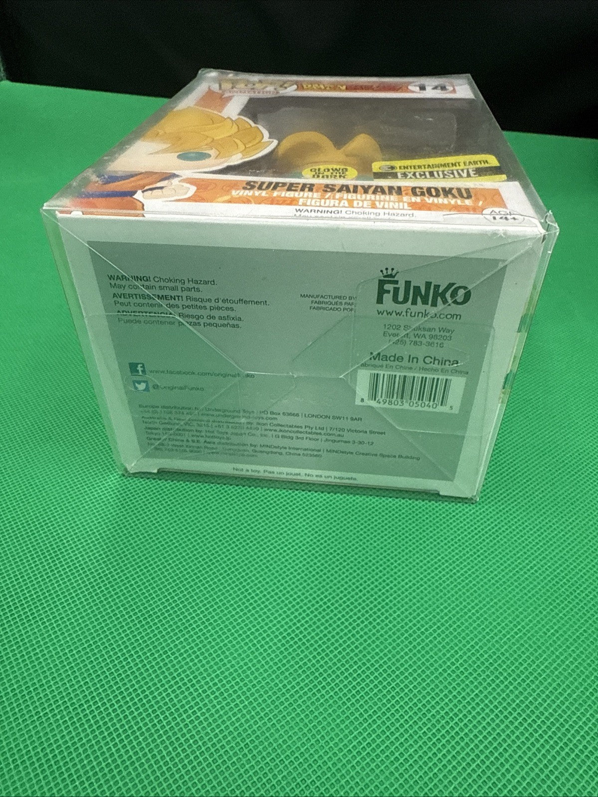 Funko Pop Dragon Ball Z Super Saiyan Goku 14 Signed - toyscardscomics