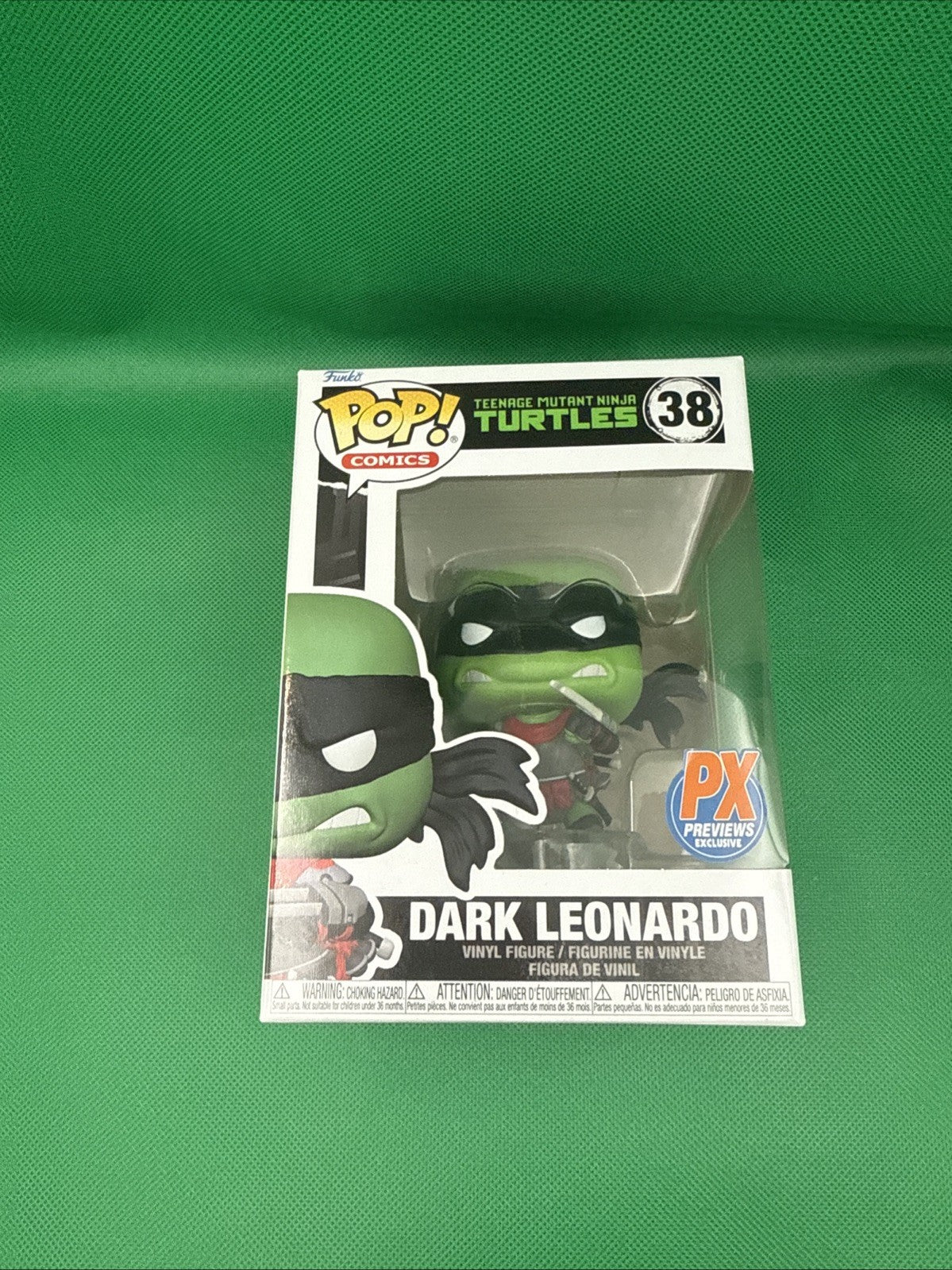 Funko Pop! Vinyl: Teenage Mutant Ninja Turtles - Dark Leonardo - Diamond Comics - toyscardscomics