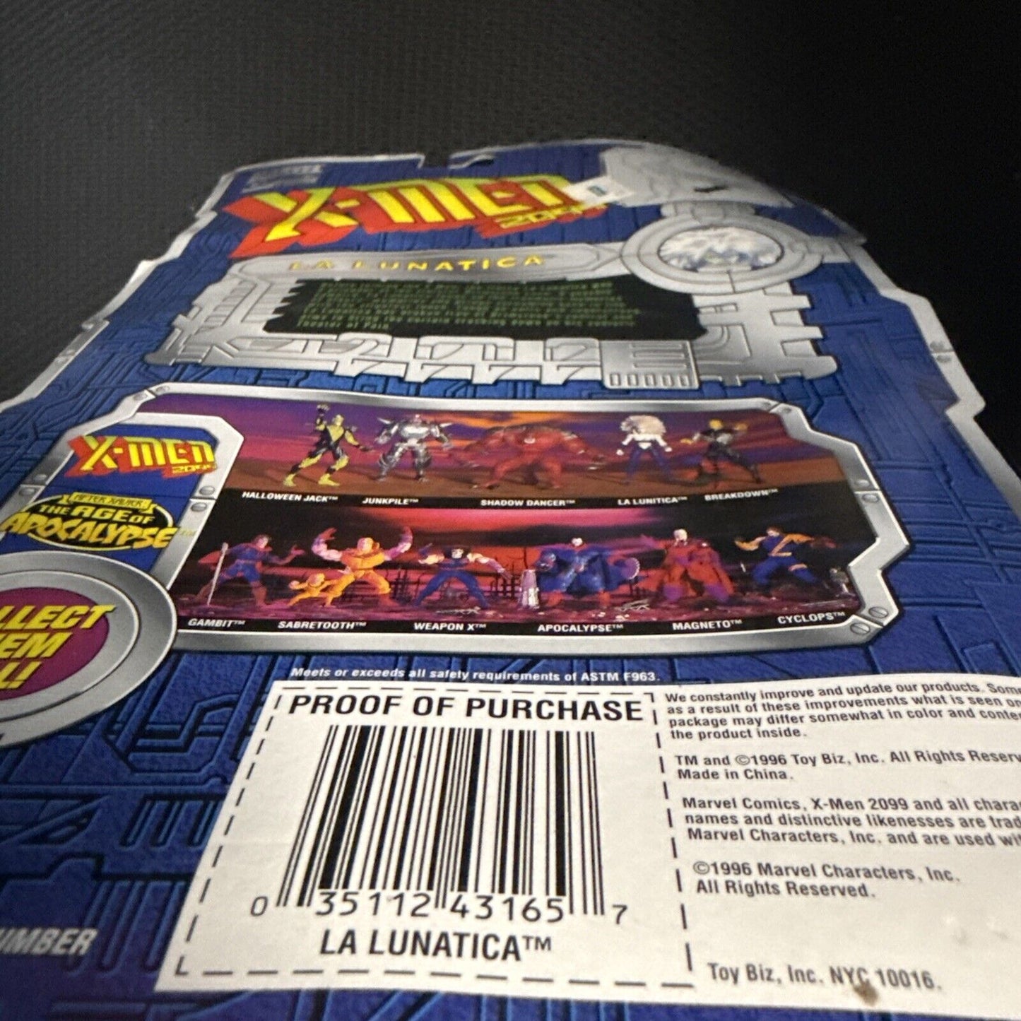 Marvel Comics X - MEN 2099 Futuristic JAI - LAI Action Figure La Lunatica Toy Biz - toyscardscomics