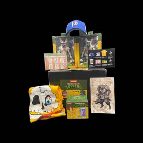 NECA Loot Crate Exclusive TMNT Bunny Suit Bebop & Rocksteady Figures 2XL Shirt