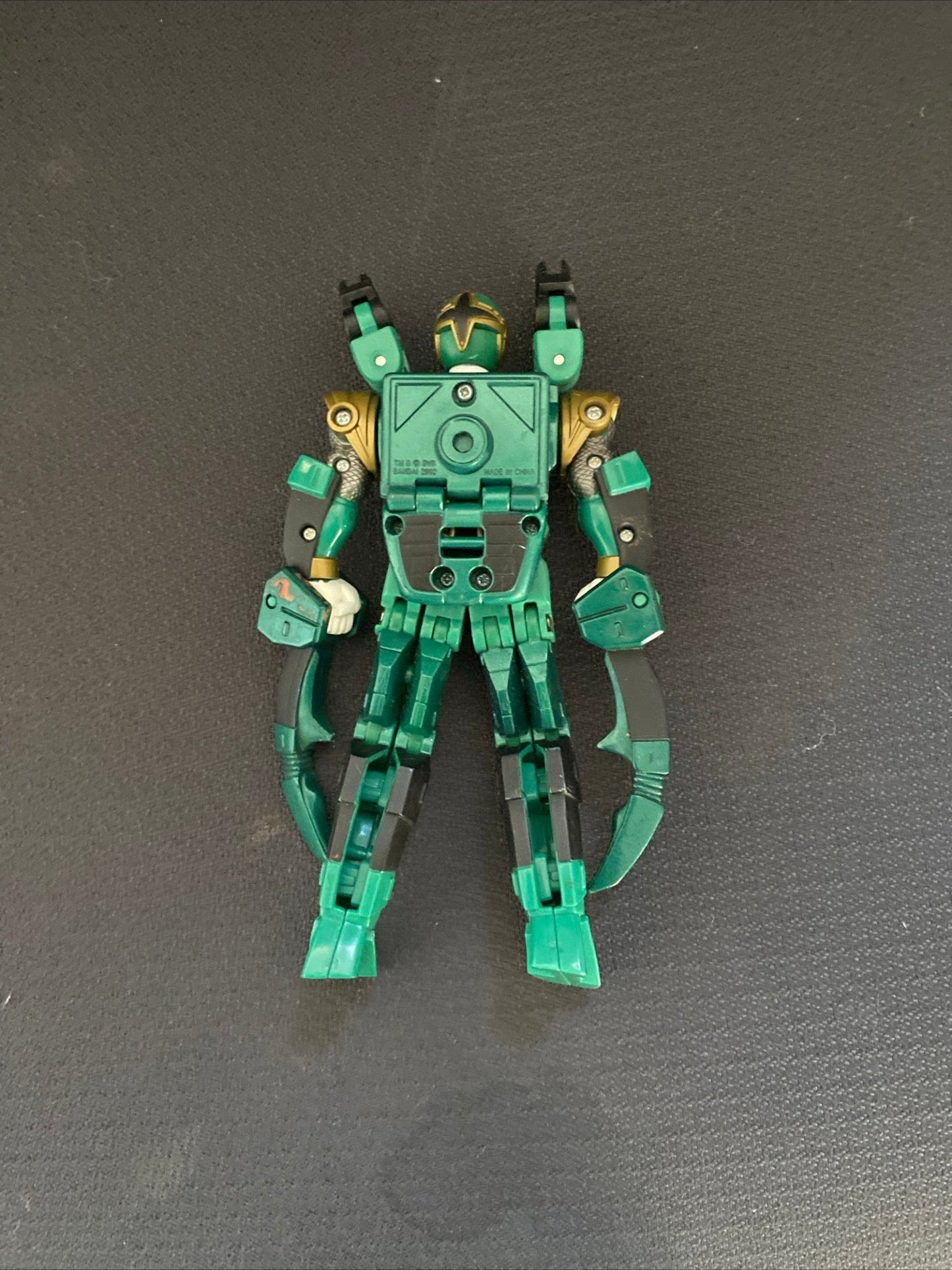 Ninja Storm Green Morph Spider Power Rangers Bandai Action Figure 2002 deluxe - toyscardscomics