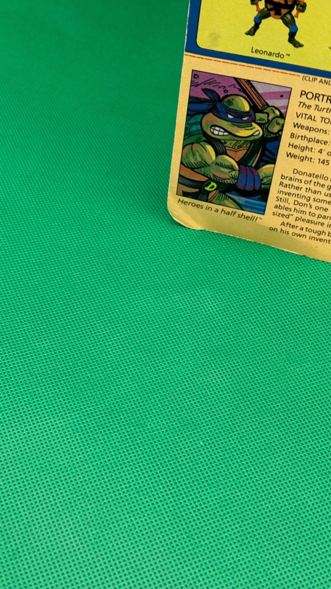 Playmates Toys 1998 Teenage Mutant Ninja Turtles Donatello - toyscardscomics