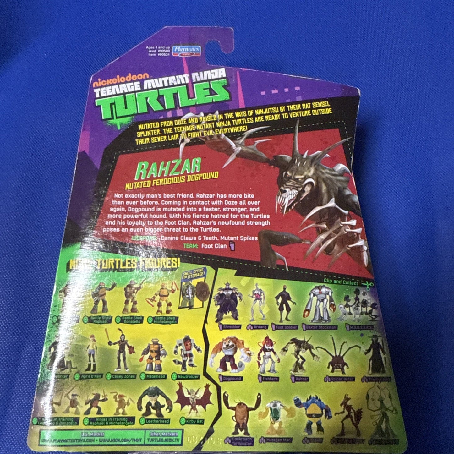 RAHZAR - Nickelodeon Teenage Mutant Ninja Turtles - 2014 Playmates Figure NEW - toyscardscomics