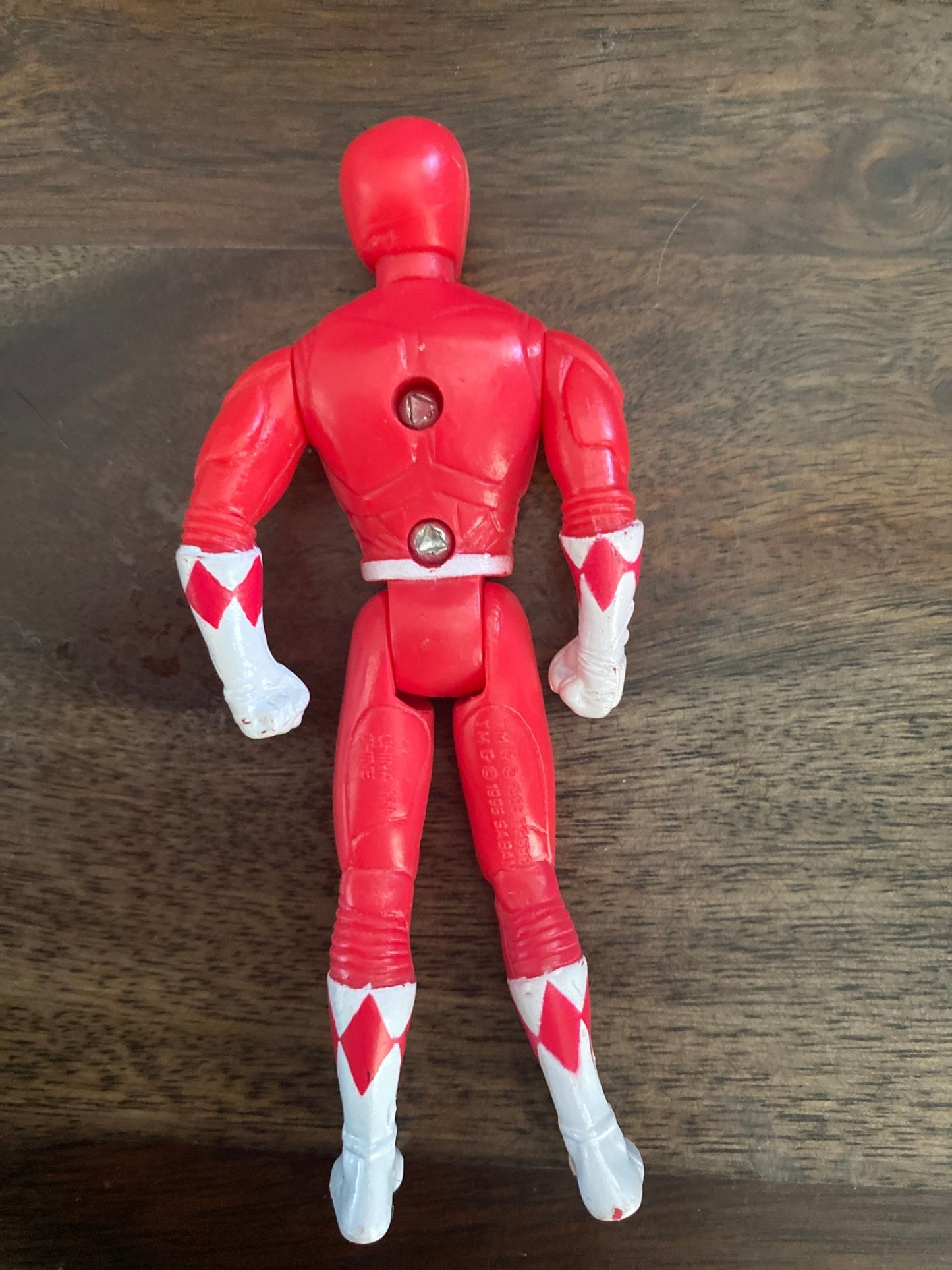 Saban Red Power Ranger 4.5” Action Figure loose leg - toyscardscomics