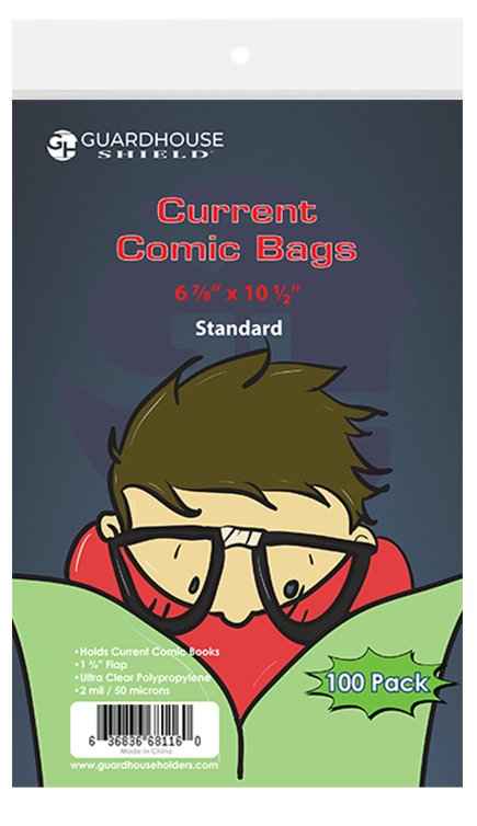 Shield Bag for Current Comic Books (Standard Size) - 6 7/8 x 10 1/2