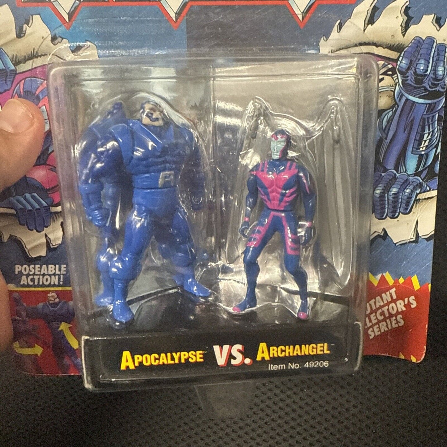 Vintage 1994 Toybiz Diecast X - Men Steel Mutants Apocalypse vs Archangel MOC NEW - toyscardscomics