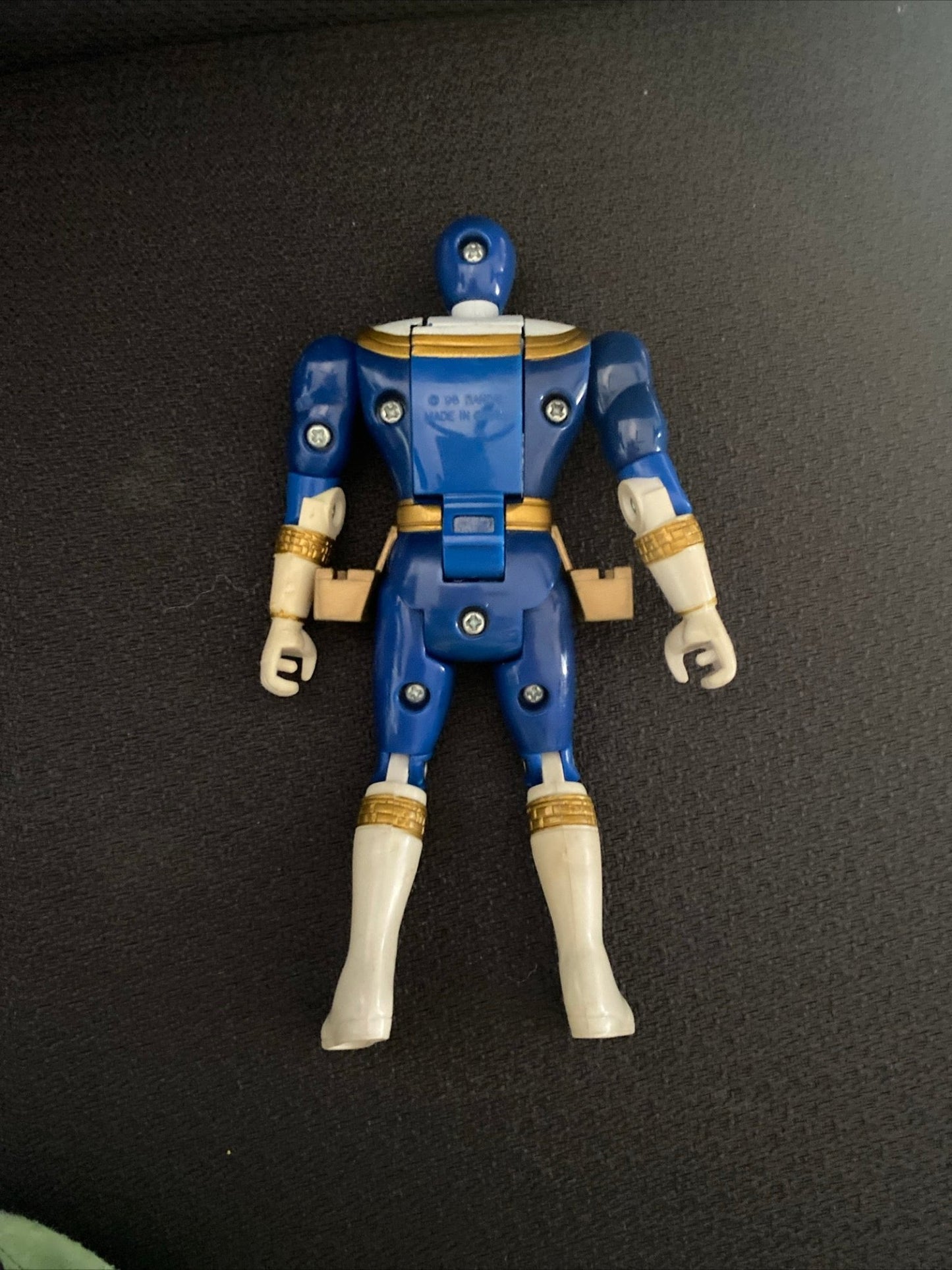 Vintage 1996 Power Rangers Zeo Auto Morphin BLUE Ranger - toyscardscomics