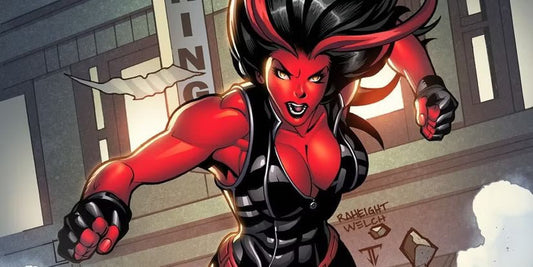 Red She-Hulk: Marvel’s Fiery Force of Power and Rage - toyscardscomics
