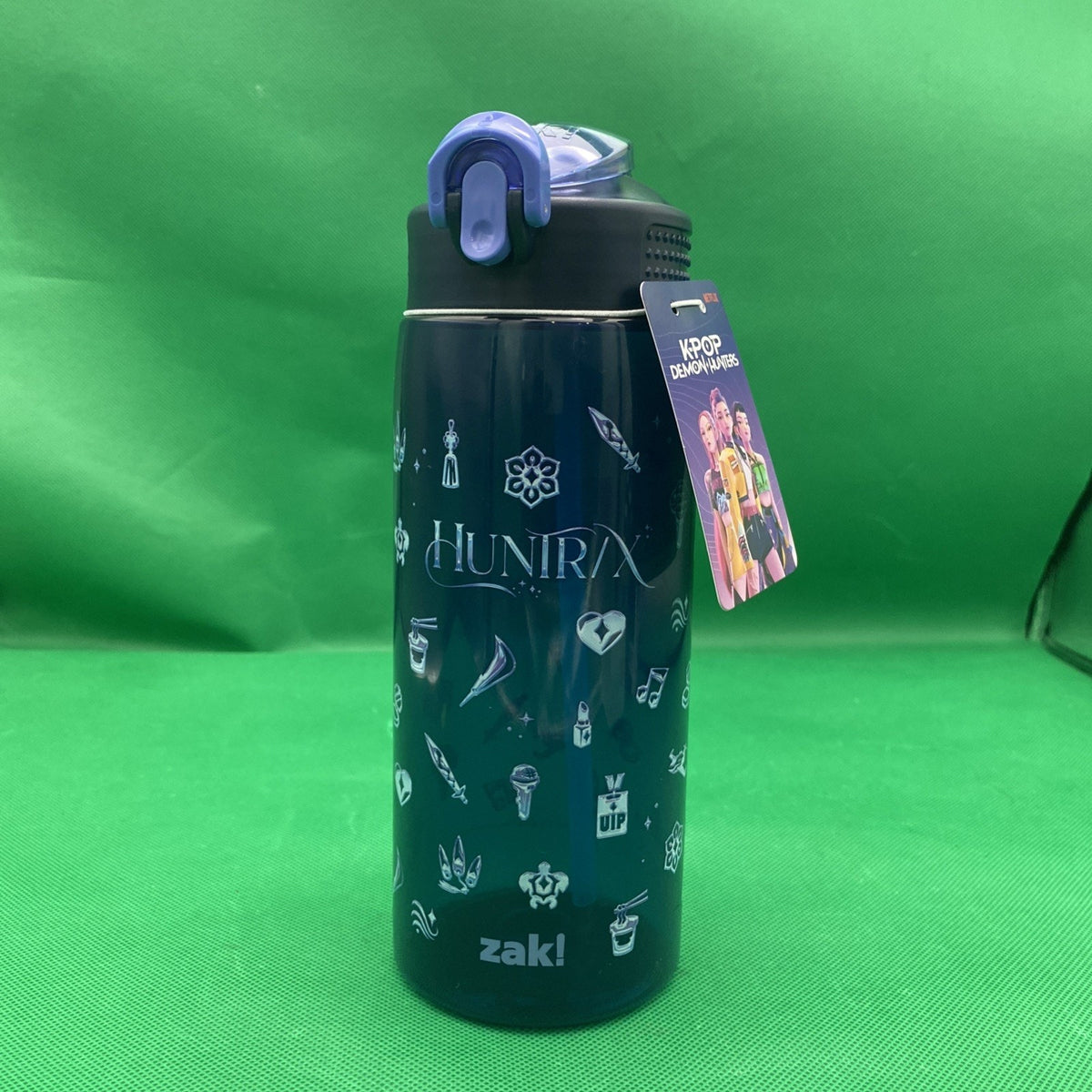 Zak Designs K-Pop Demon Hunters Huntrix 25oz Plastic Bottle Dishwasher Safe Lock
