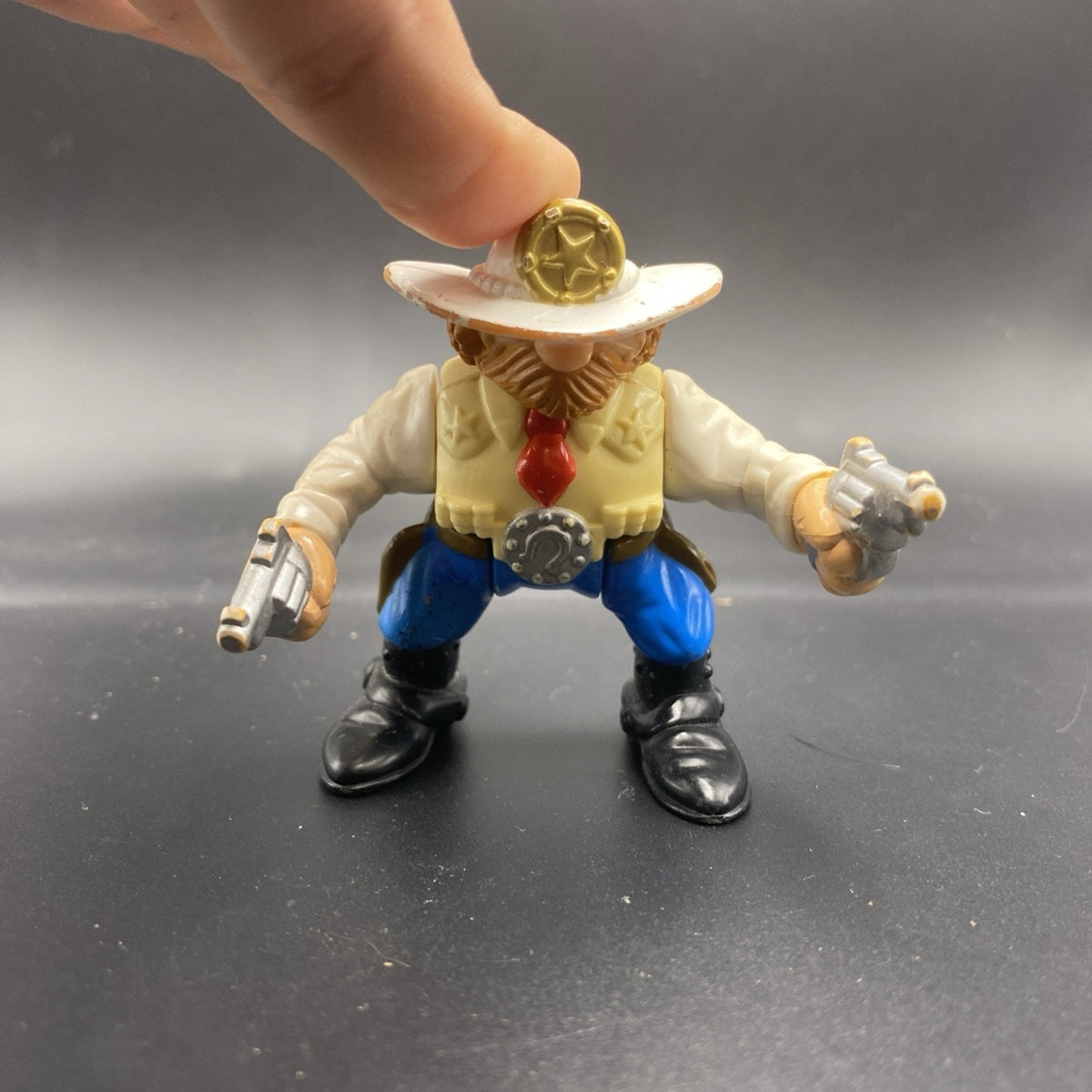 1996 Fisher Price Cowboy Sheriff Toy Figure Great Adventures Wild Western Town