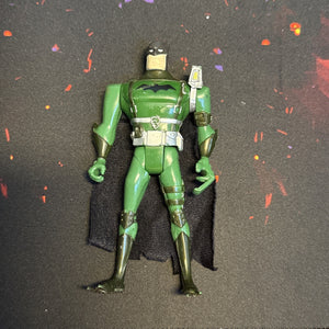 1998 DC Comics Green Batman 5" Figure w/ attached cloth CAPE !!!