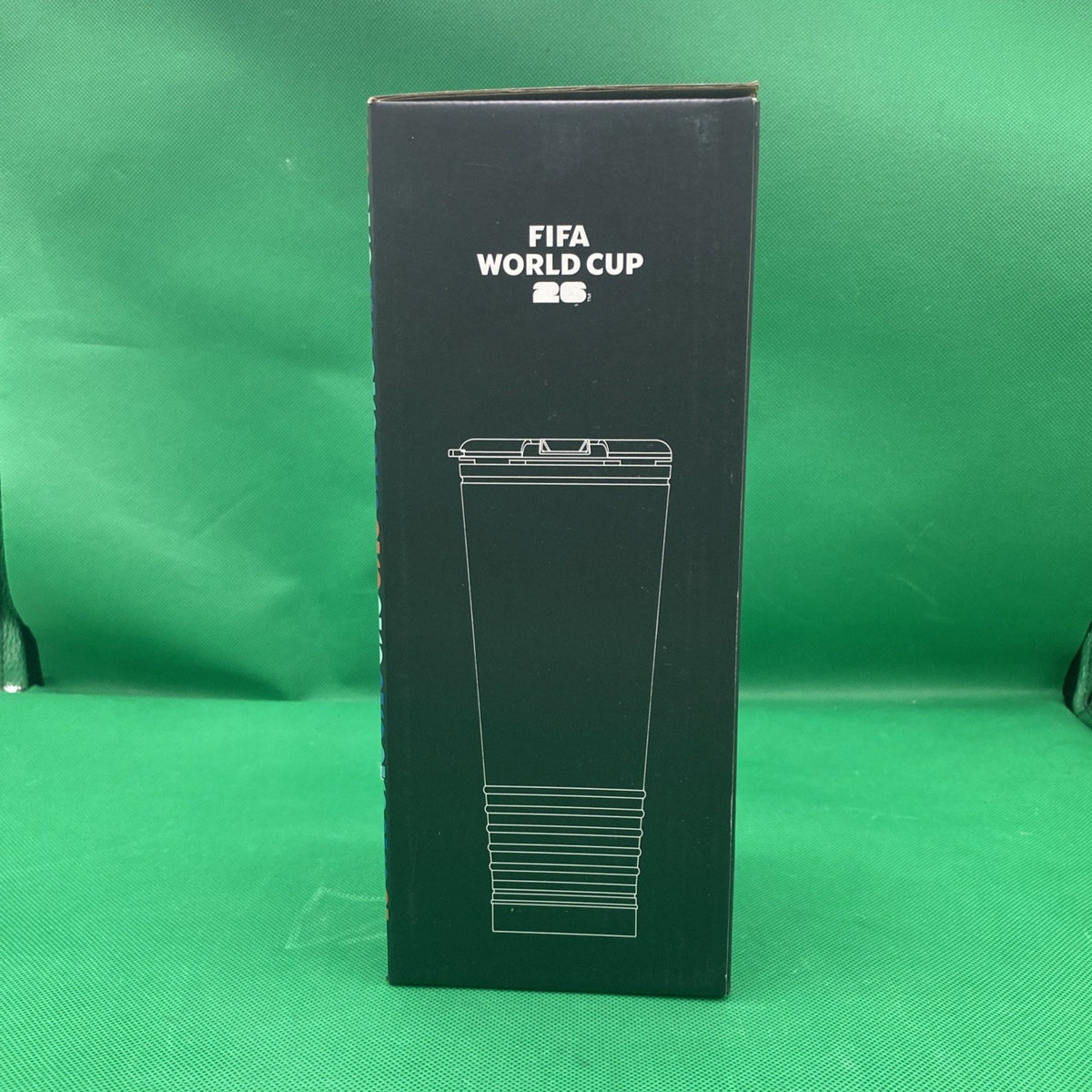 FIFA World Cup 26 Rowdy Cup Tumbler Horn Noisemaker 24oz Light Blue CAN MEX USA