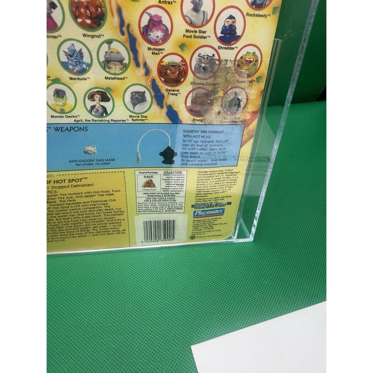 Vintage 1993 TMNT MOC HOT SPOT Graded CAS 65 Playmates